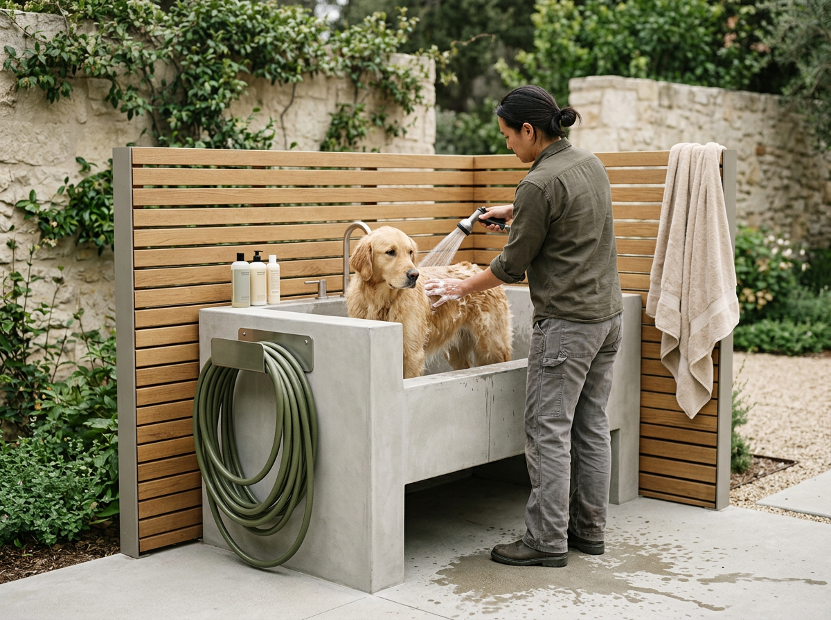Dog washing 🐕💦🚿
