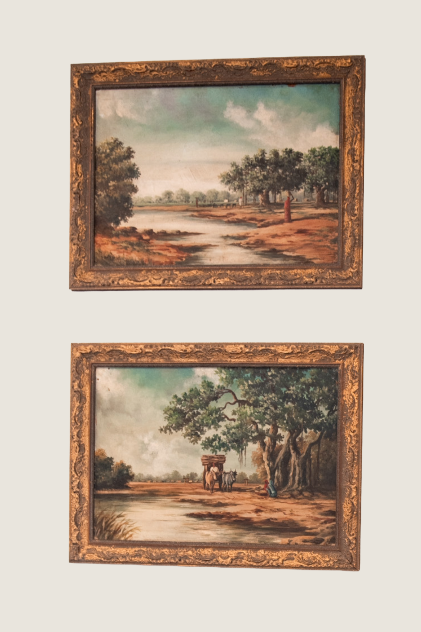 Pair of Indian Oil Paintings