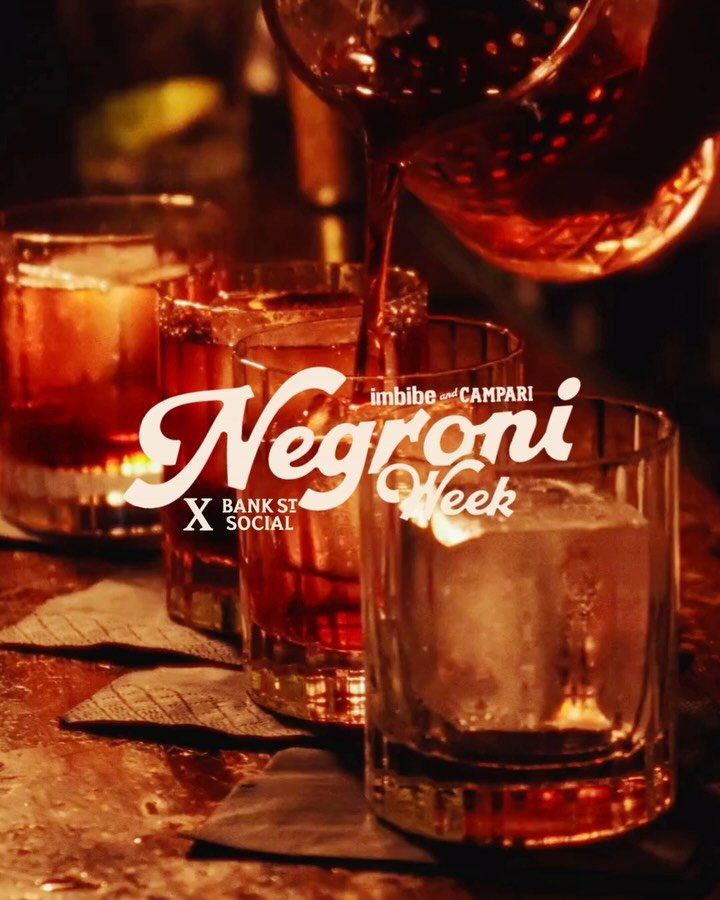 Negroni Week is back and we&rsquo;re here to celebrate the Negroni while raising money 📢📢

At Bank Street, we&rsquo;re donating a percentage of every Negroni sold throughout the week.

That means every Negroni counts: Mini Negroni, classic Negroni,