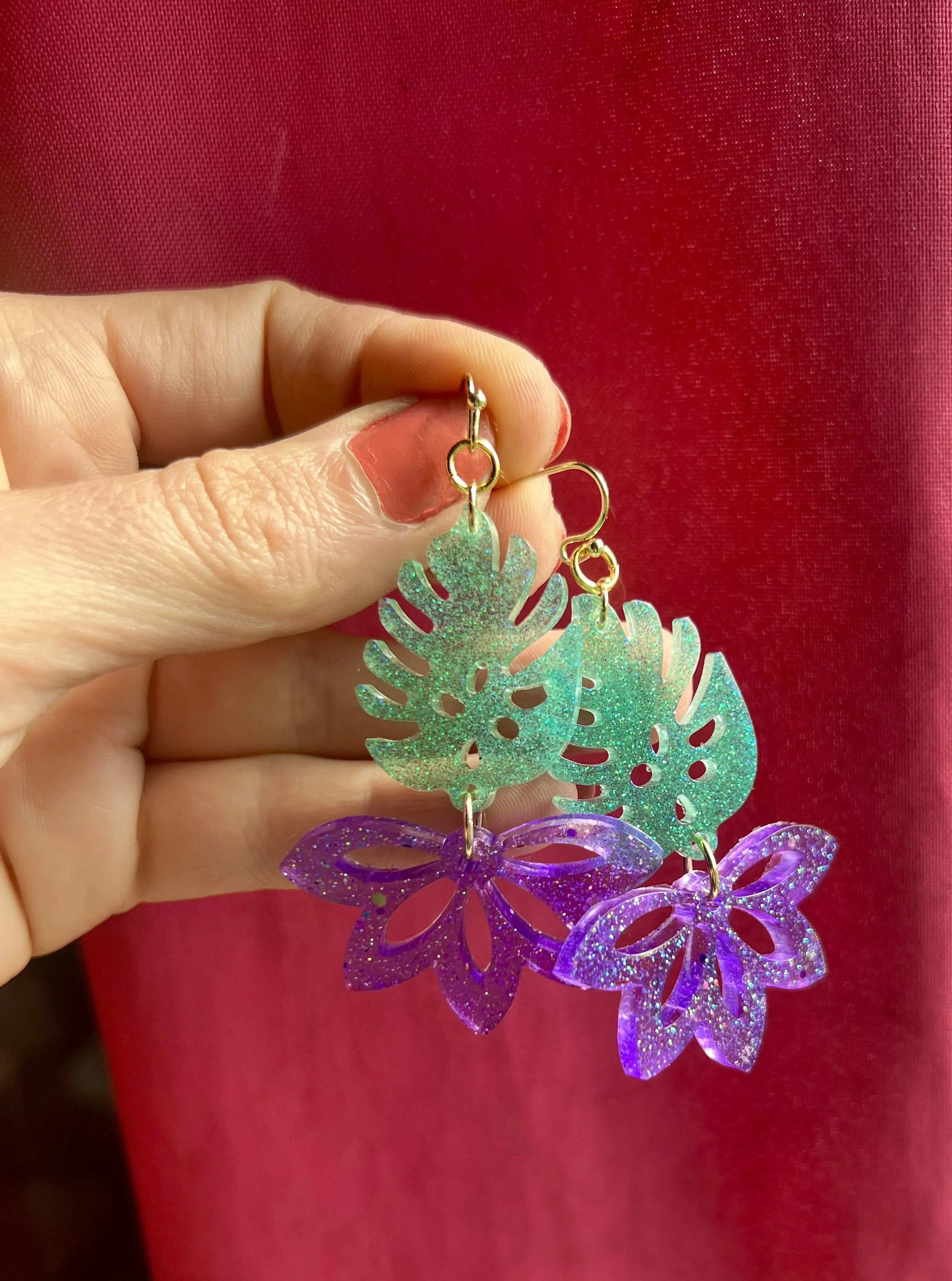 Lotus Leaf Earrings