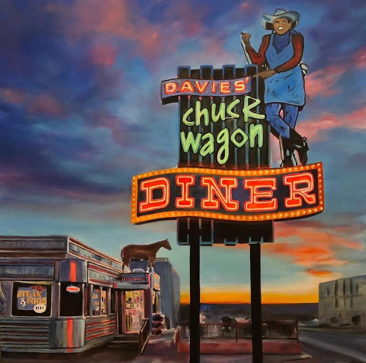 Davies' Diner 48x48