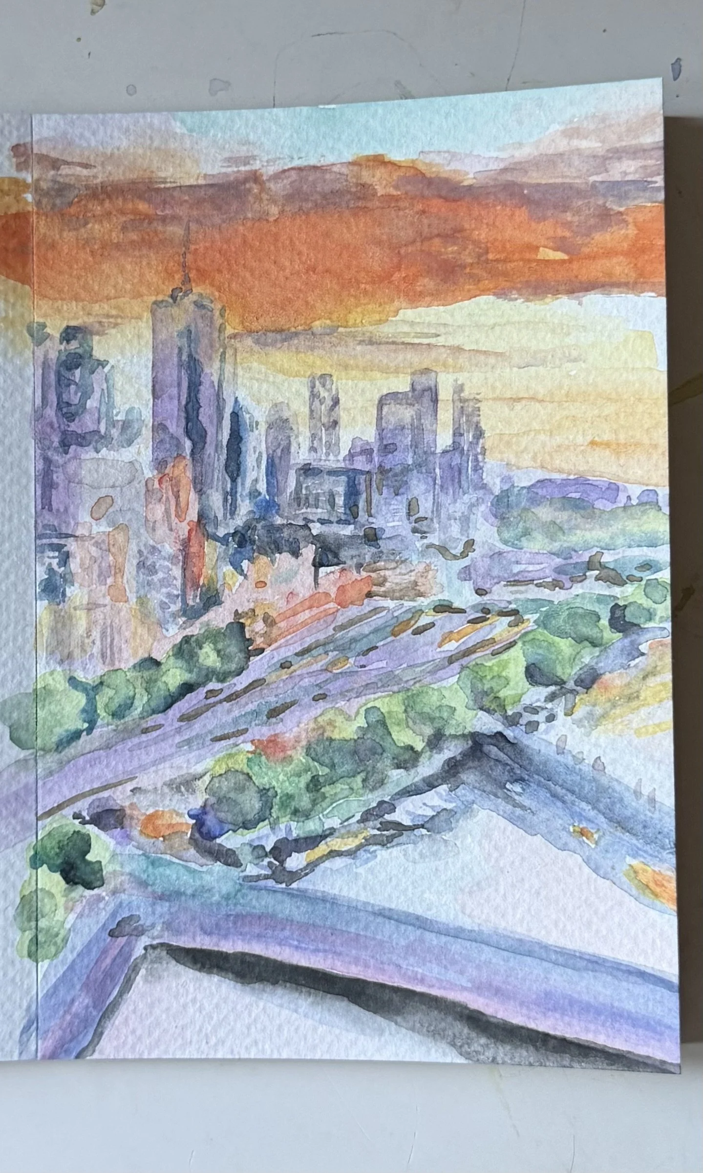 Watercolor painting