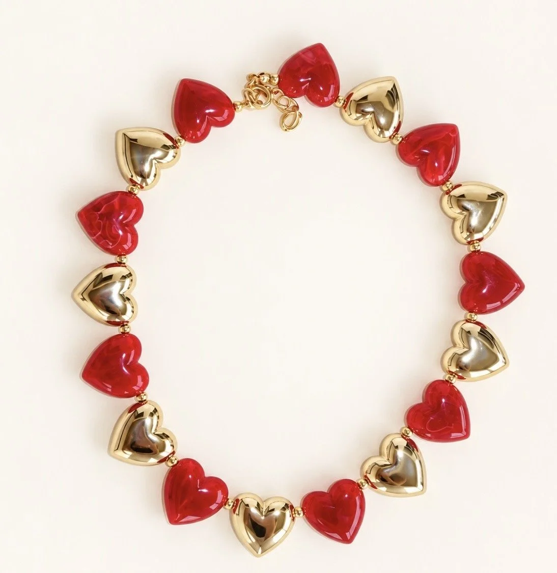 Candy Hearts - Red & Gold
