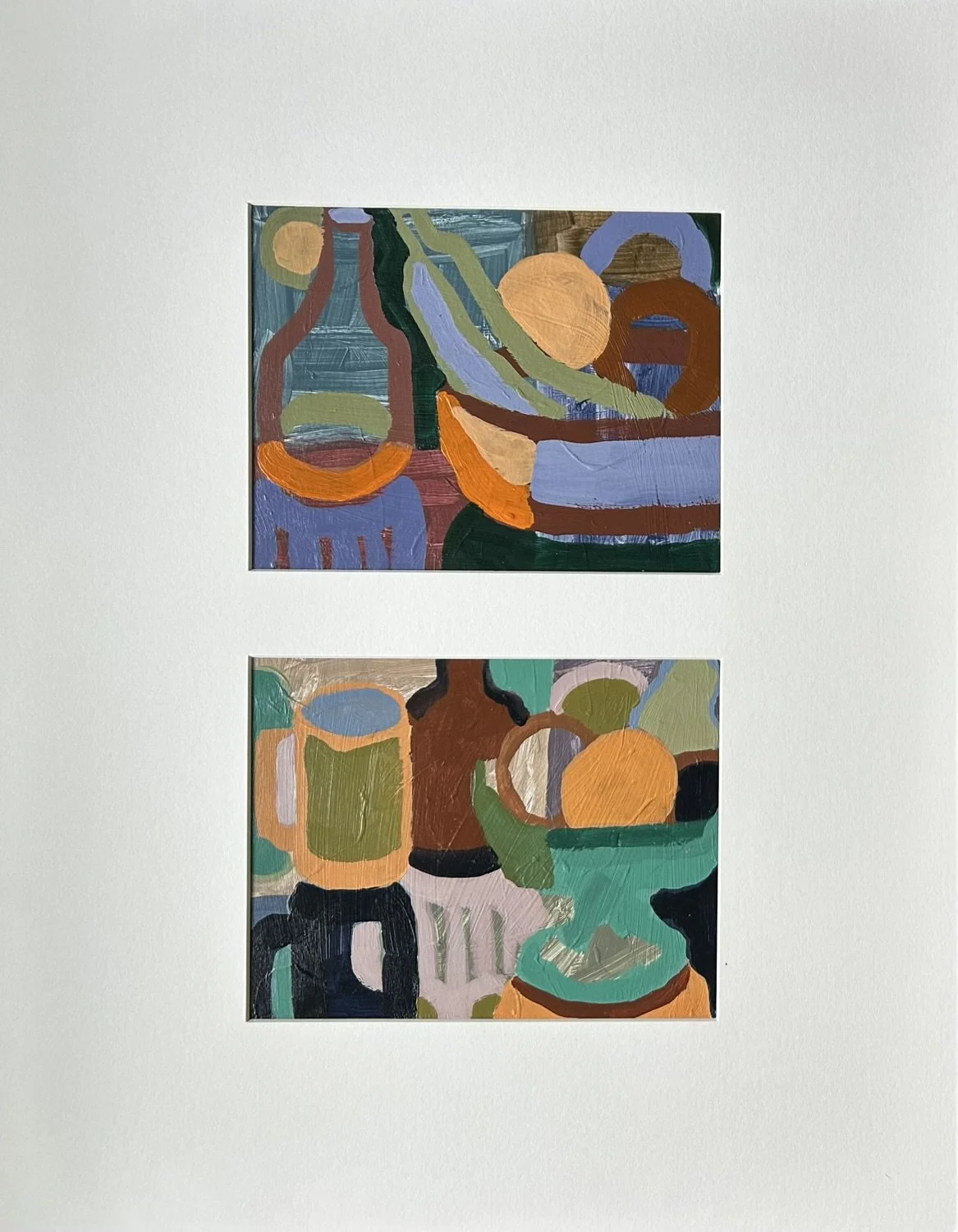 Kitchen life 2
18 x 14 in acrylic on paper
mounted and matted, unframed
$250