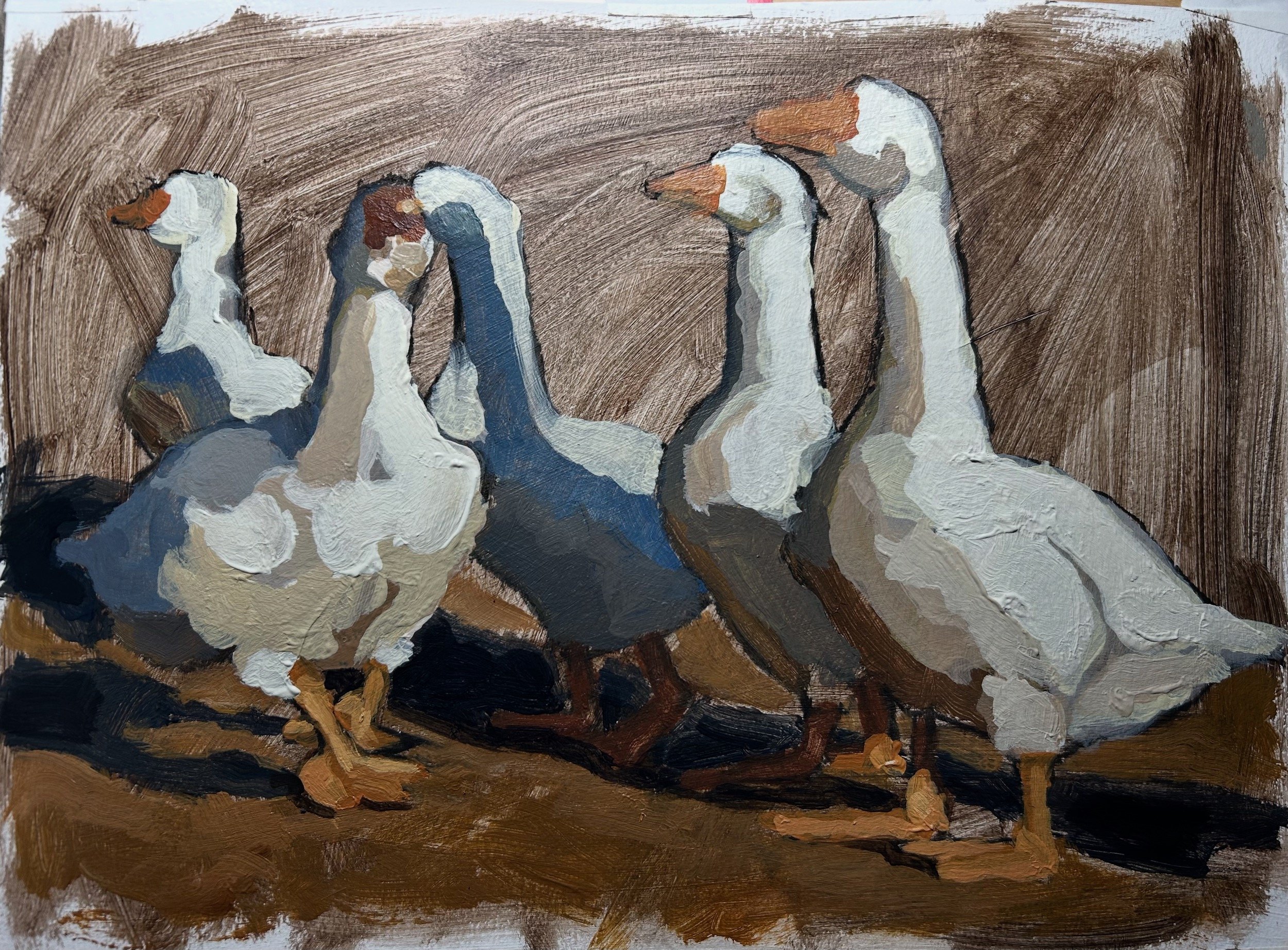 A little commotion
11 x 15 in acrylic on paper
$350