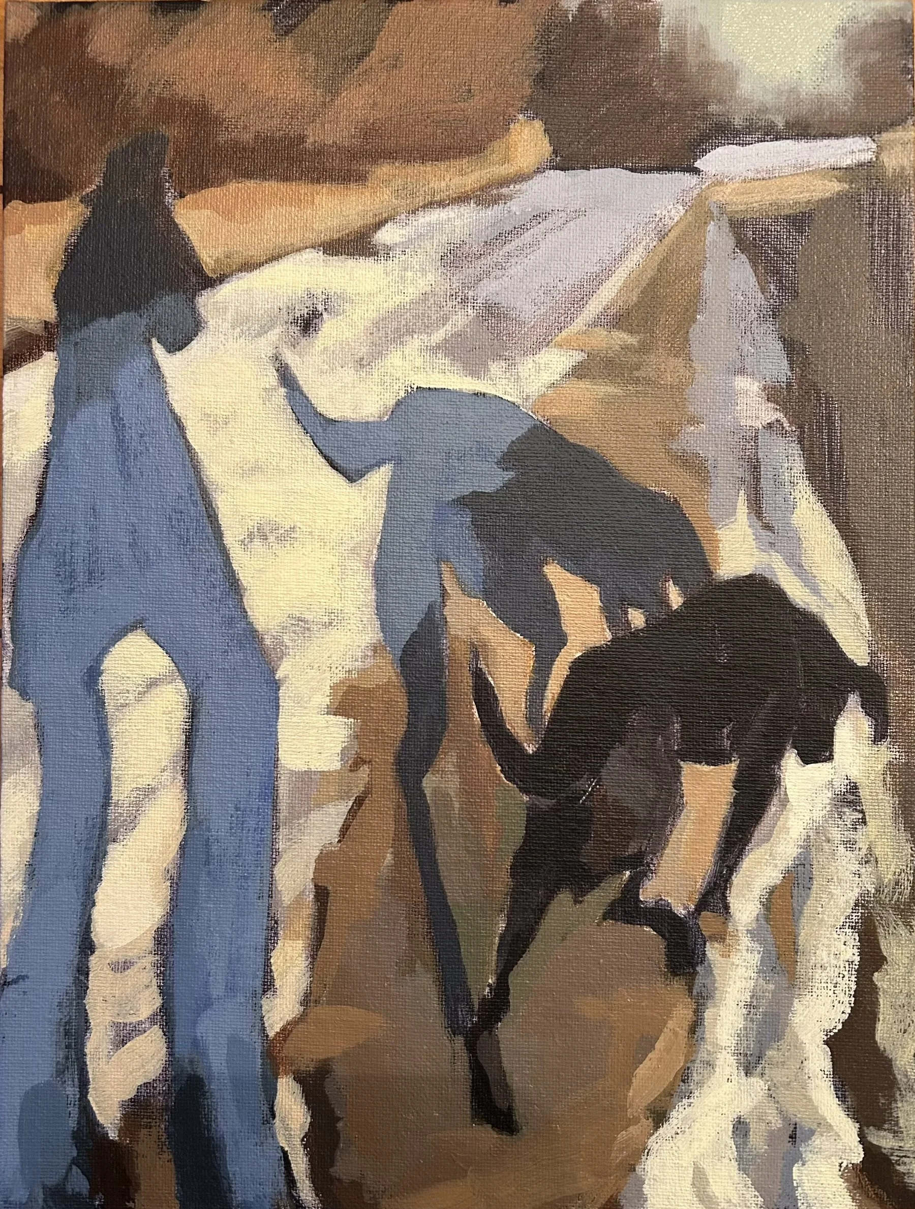 Winter walk
9 x 12 in acrylic on canvas panel 
$325 
