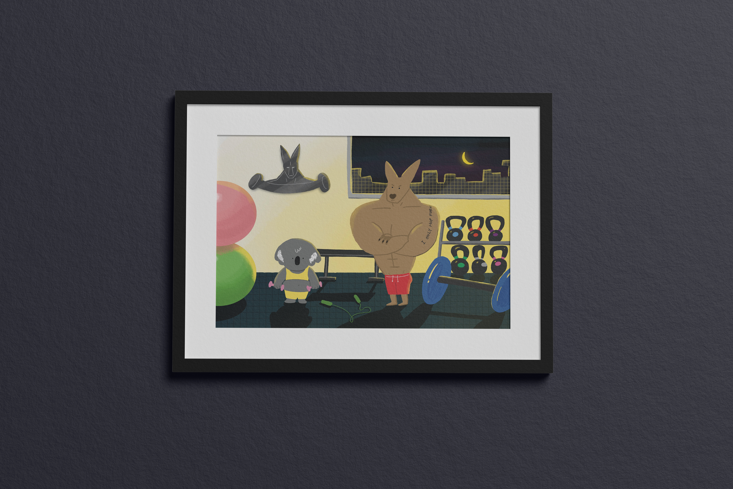 ROOROO gym poster A4