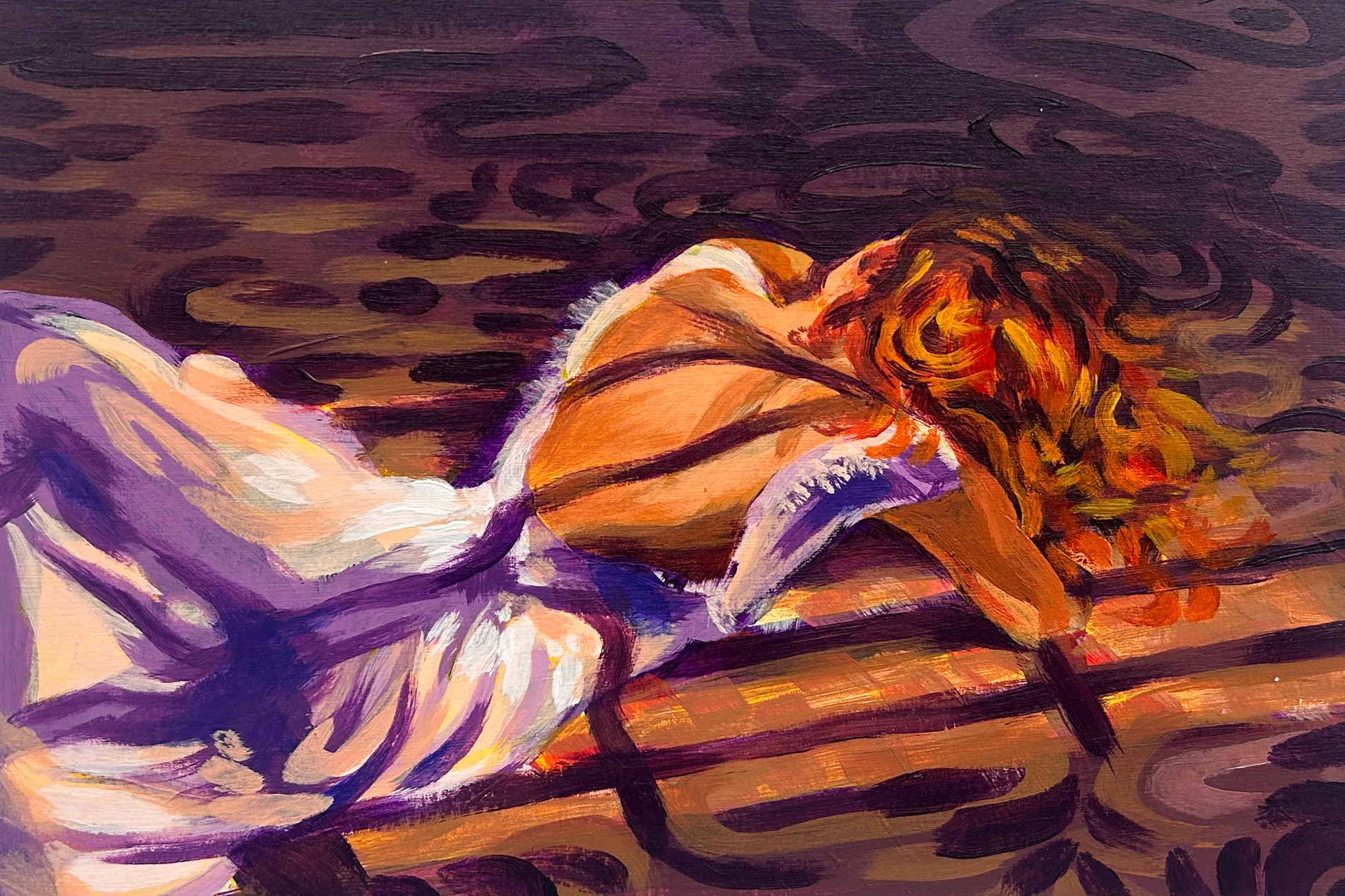"Strength"
9in x 5in
Acrylic on paper