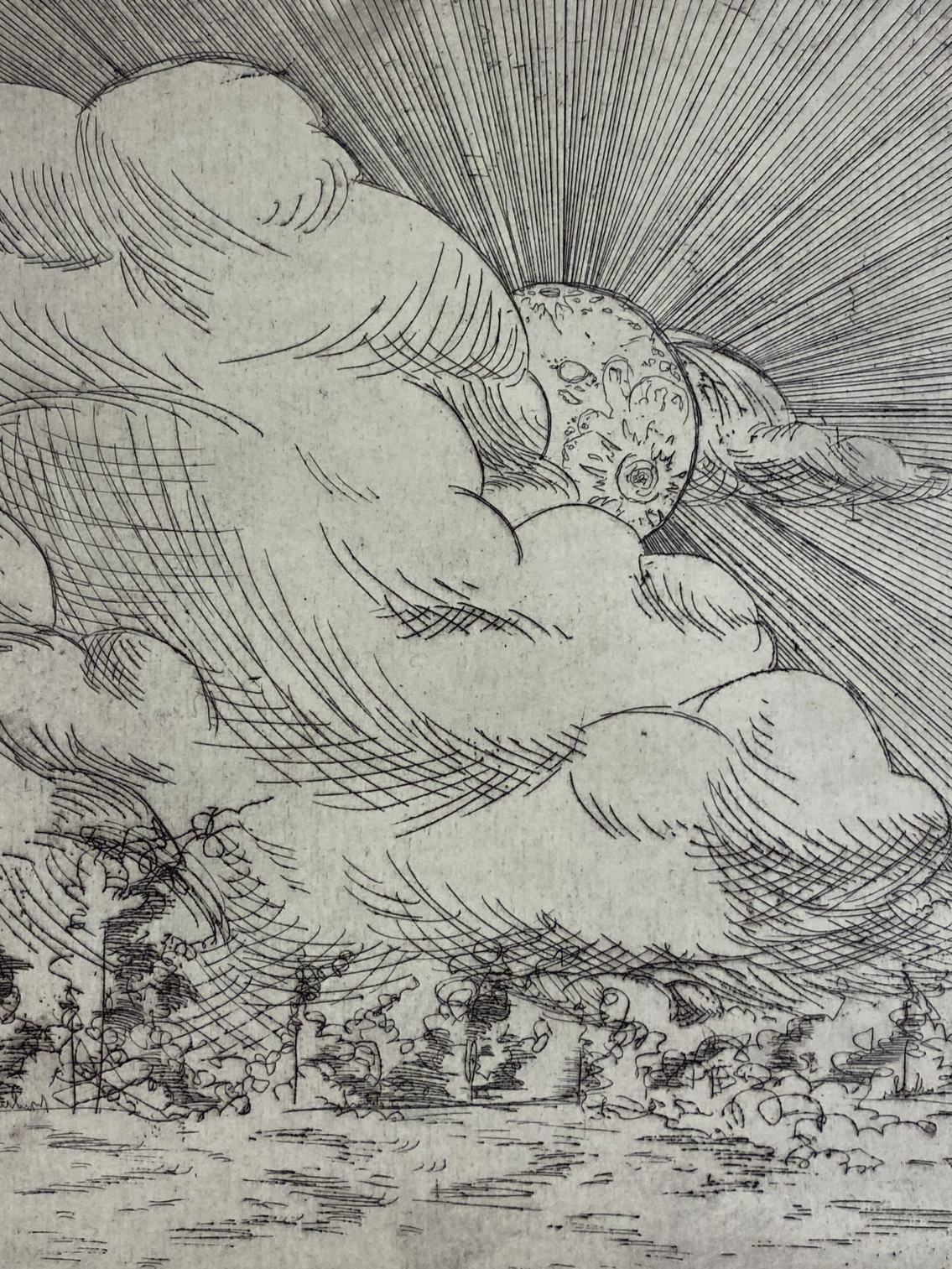 "Full Moon"
10in x 8in
Zinc Plate Etching