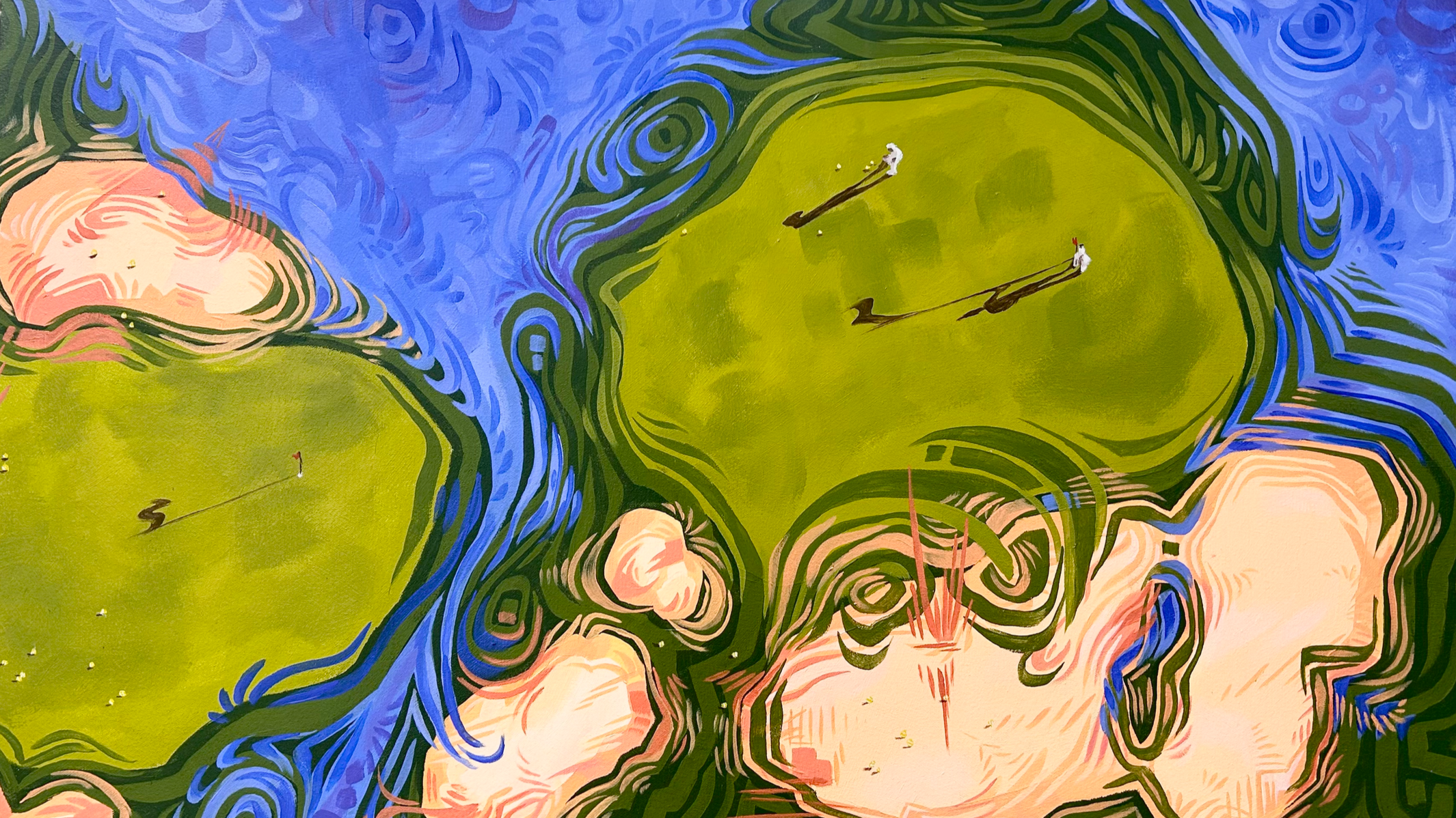 "Birdie View"
36in x 22in
Acrylic on Canvas