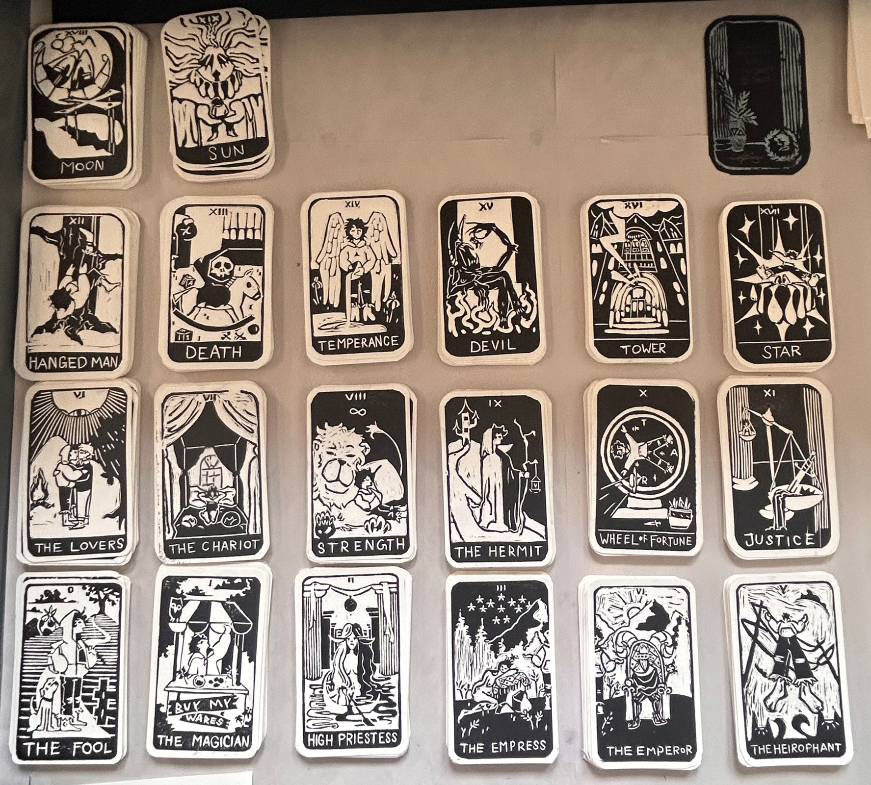 "Major Arcana"
5in x 3.25in (20)
Relief Linocut Prints