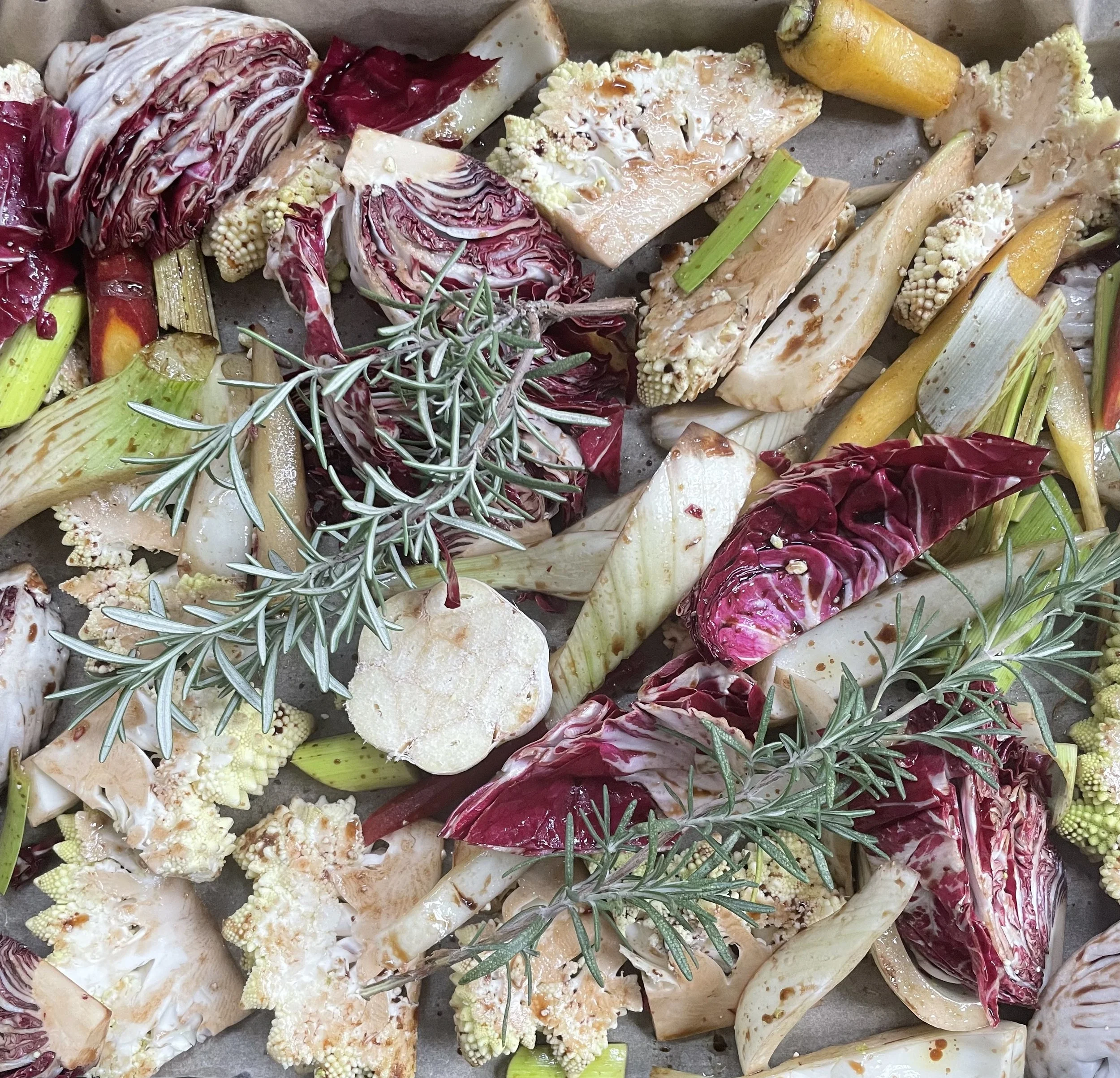 Roasted Fennel, Radicchio, Romanesco
