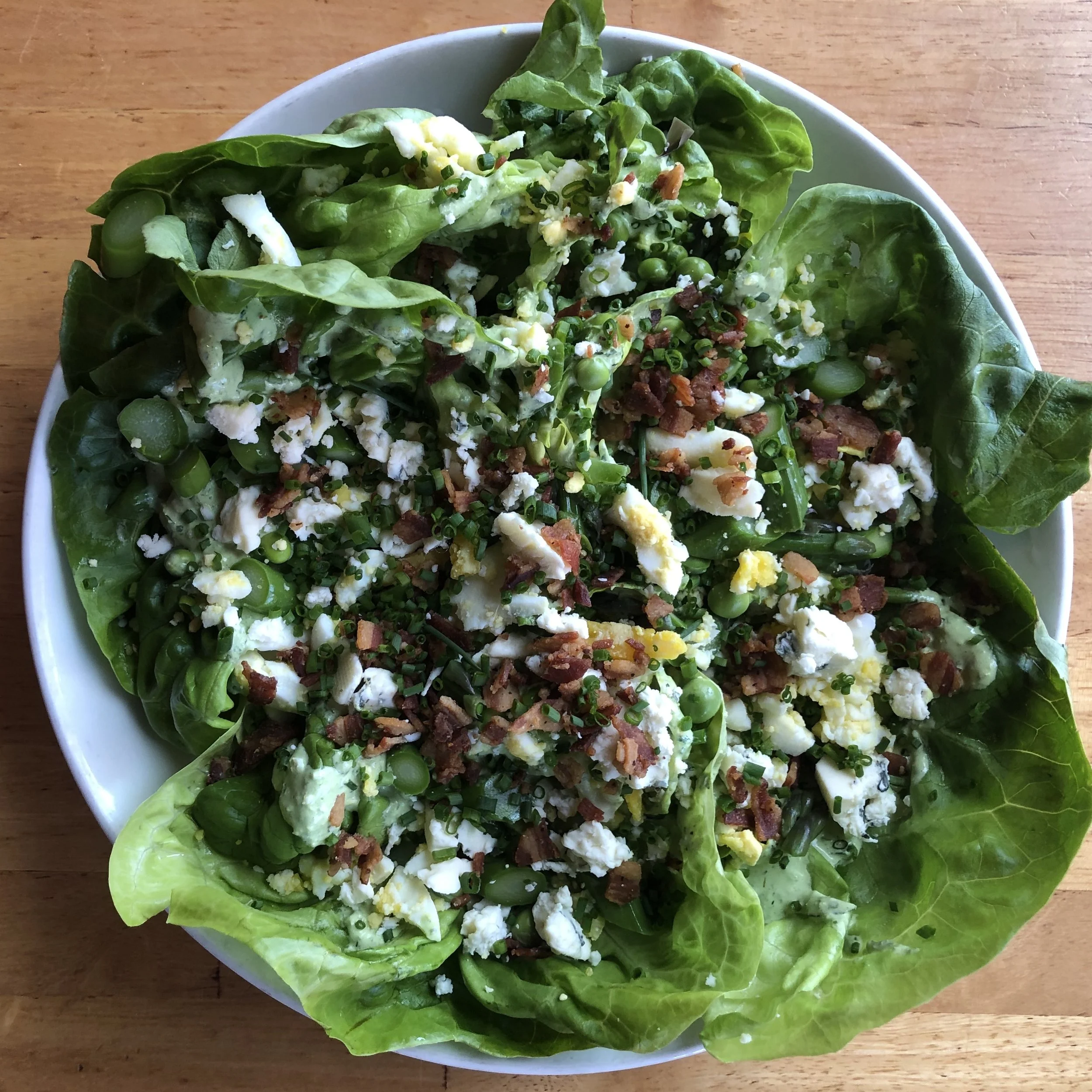 Butter Lettuce Salad, Green Goddess Dressing
