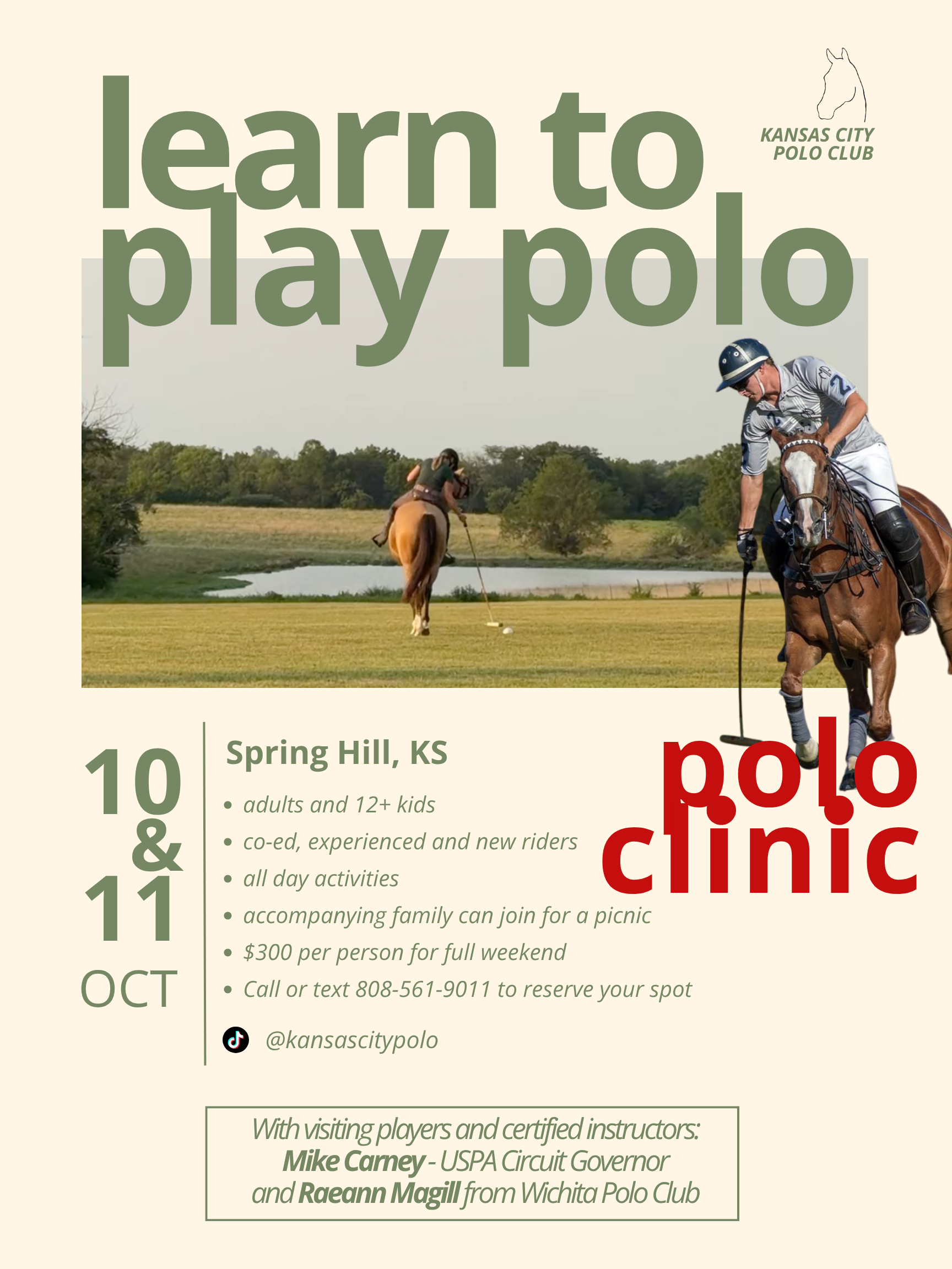 Polo Clinic October 10th & 11th
