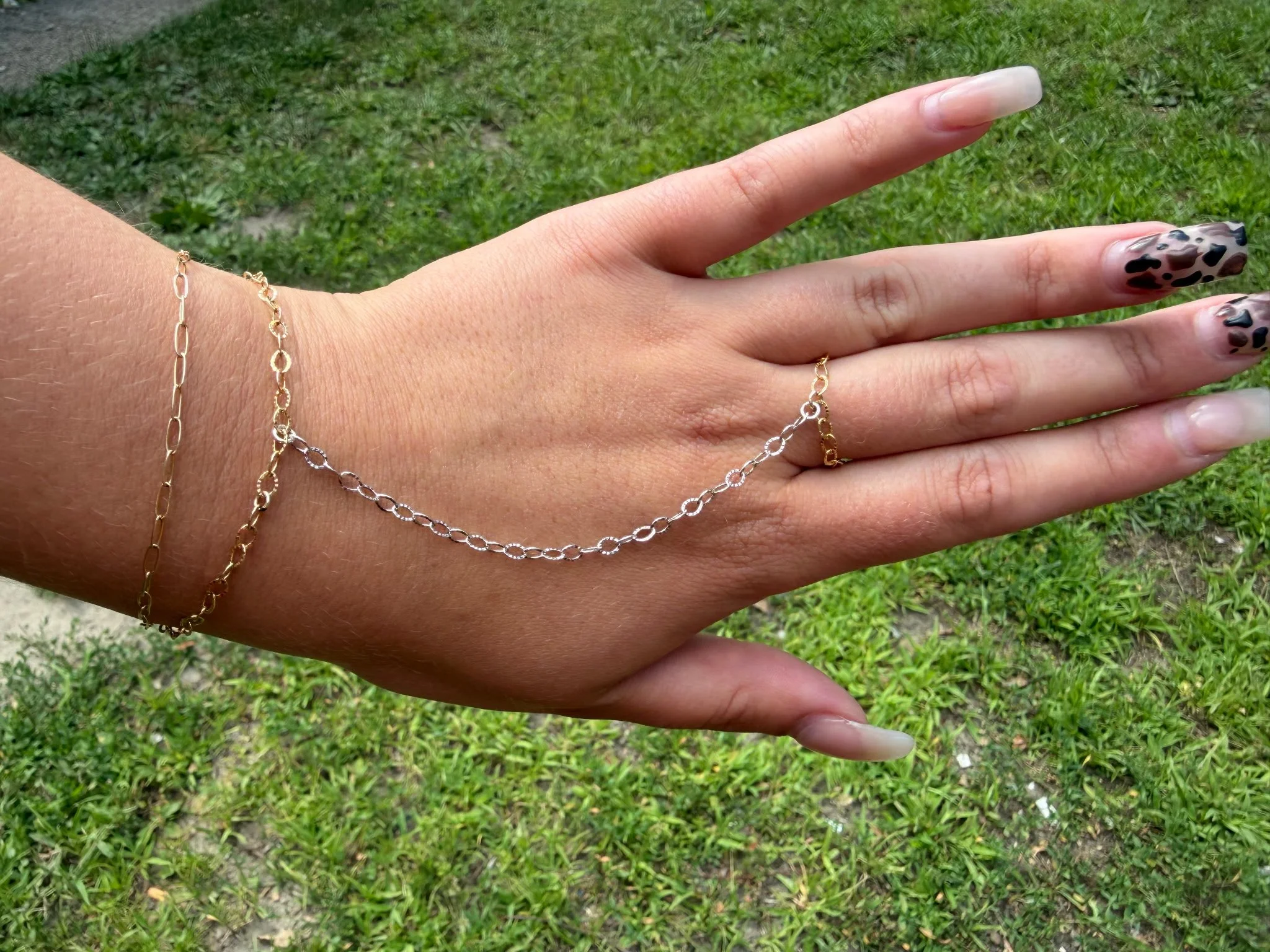Permanent jewelry
Gold bracelet
Permanent bracelet
Chained jewelry
Linked Jewelry
Gold chain
Silver jewelry
Silver bracelet
Silver ring
Silver chain