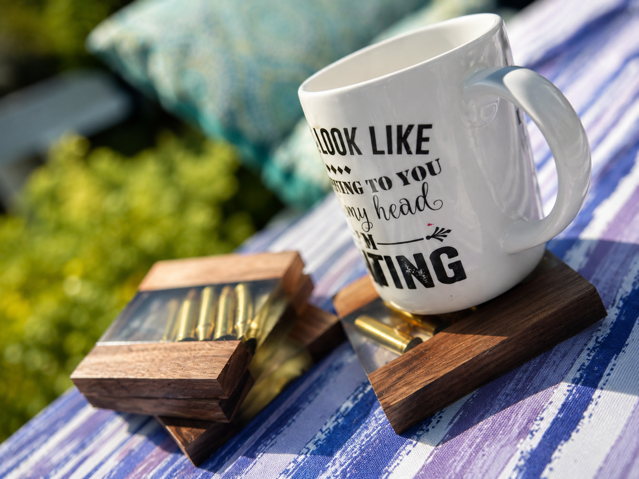 Bullet Casing Coasters (Set Of 4)