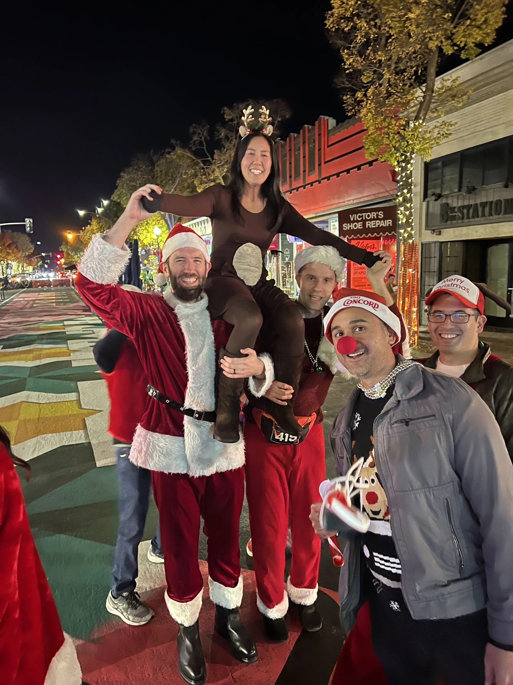 Participants in festive costumes in 2023
