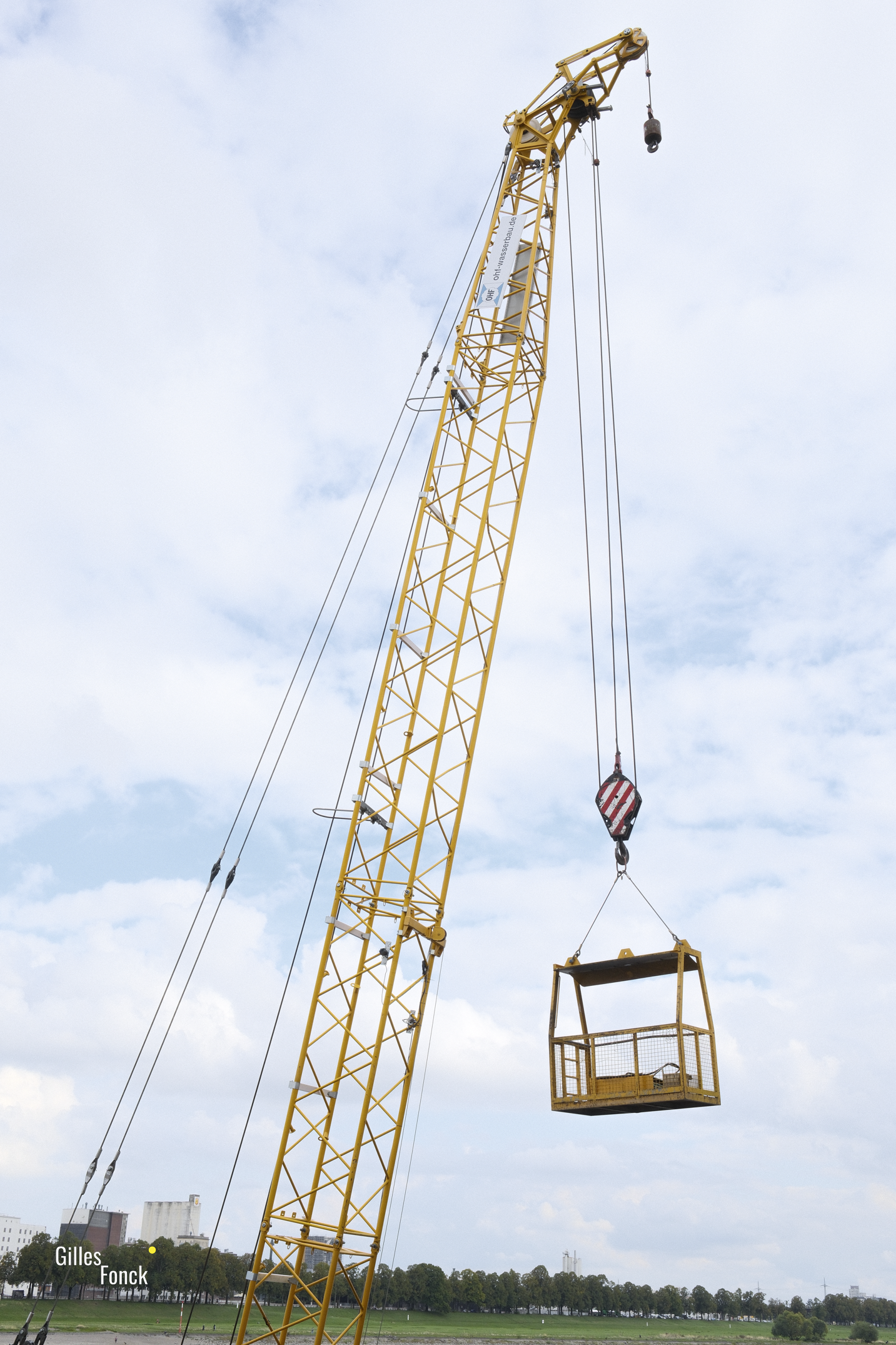 Crane in the sky