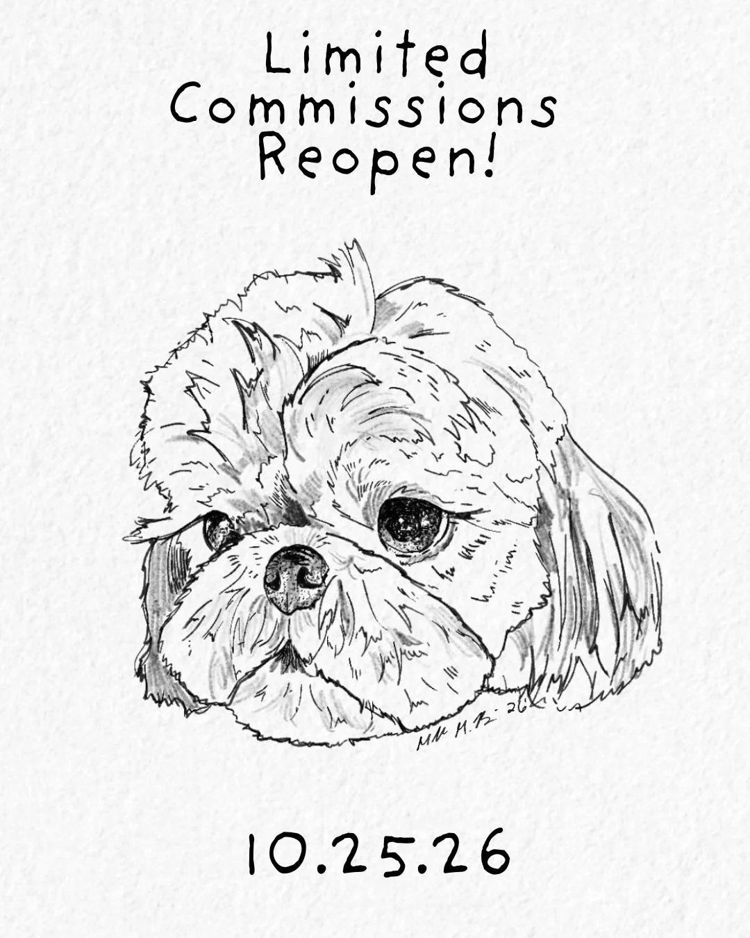With the holiday season rapidly approaching, I&rsquo;m reopening my commissions!! 

Given my limited time, I&rsquo;m only available to offer six drawings. Three will be physical, pen drawings, and three will be digital drawings available for download