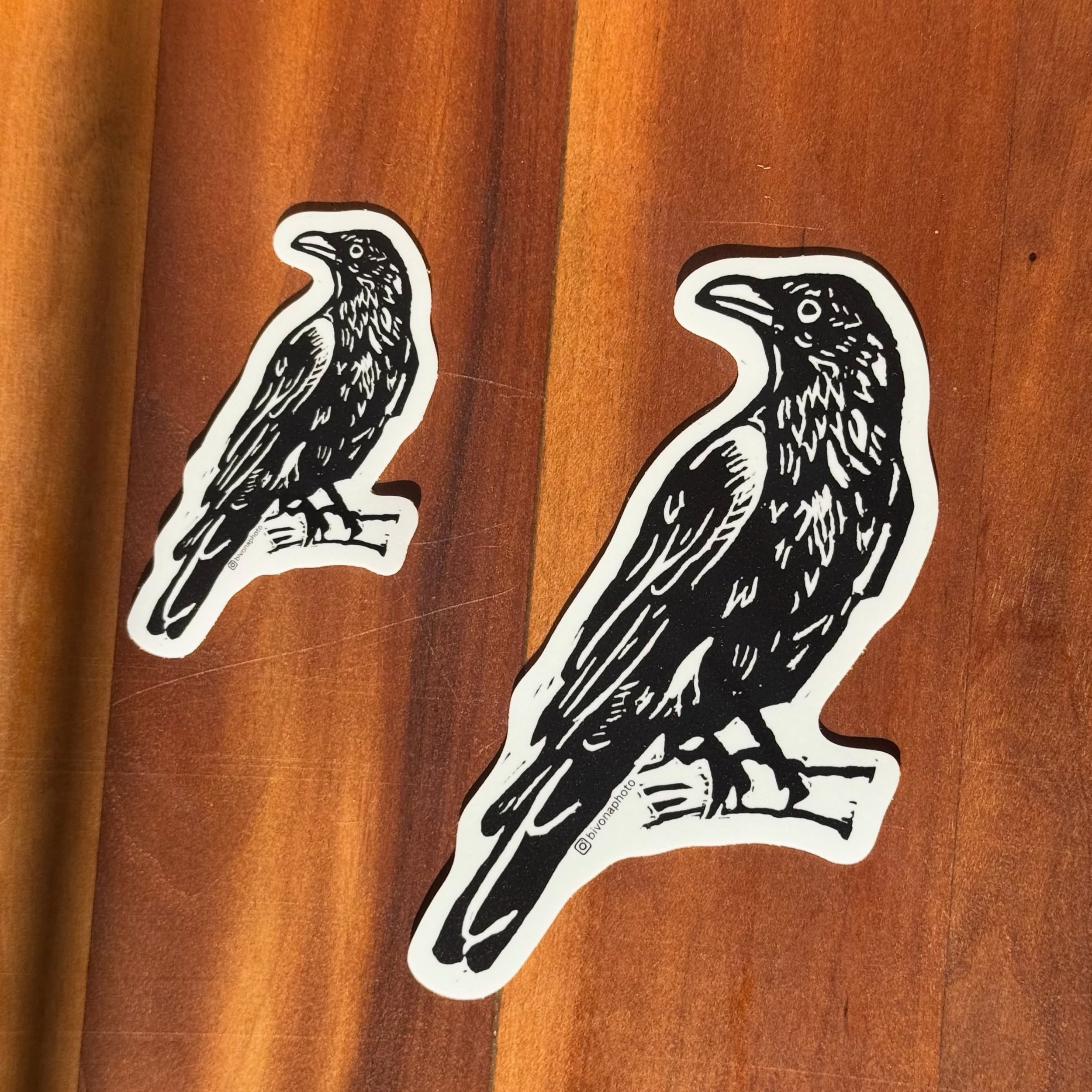 Oh BABY. Just stocked these new stickers on my website! 

Now you can find some of the fan favorites in 5&rdquo;x5&rdquo; size, and some new designs too!! 

New designs:
&bull;Corvid 
&bull;White-Tailed Deer Skull 
&bull;Sleeping Hare 

Live on both 