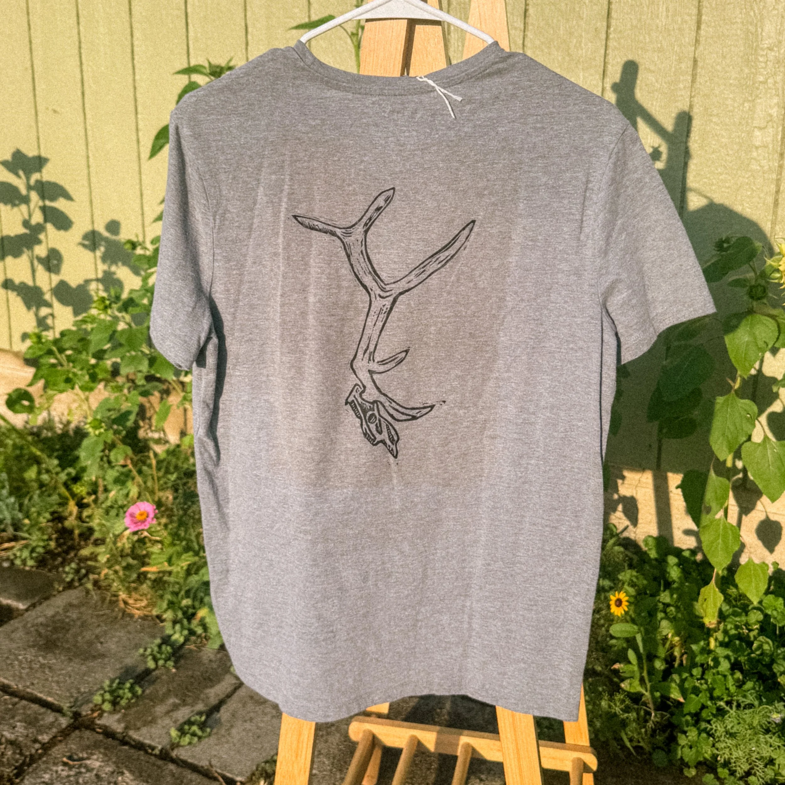 Smith Rock & Elk Skull Block Printed Shirt
