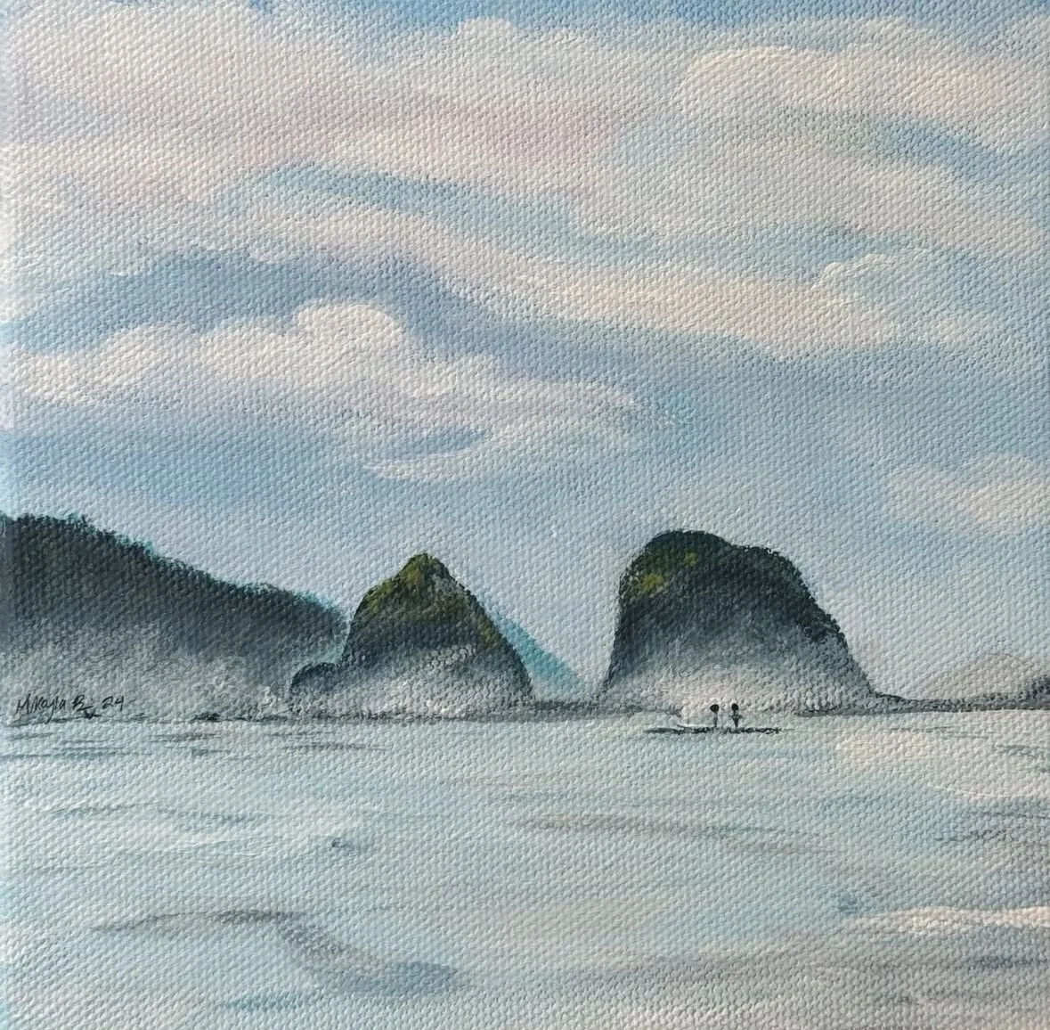 "Siblings" Acrylic Painting Print