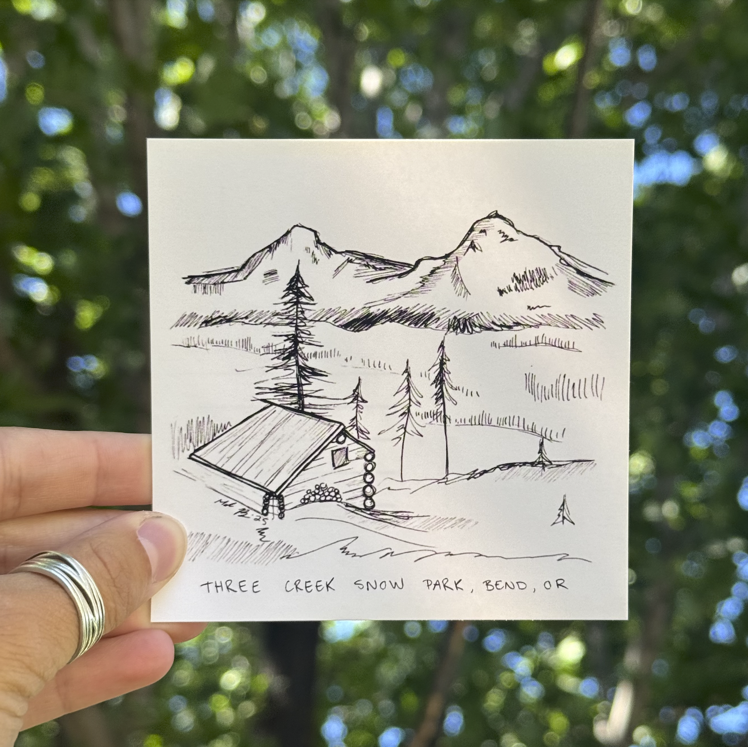 Three Creeks Snow Park Post Card