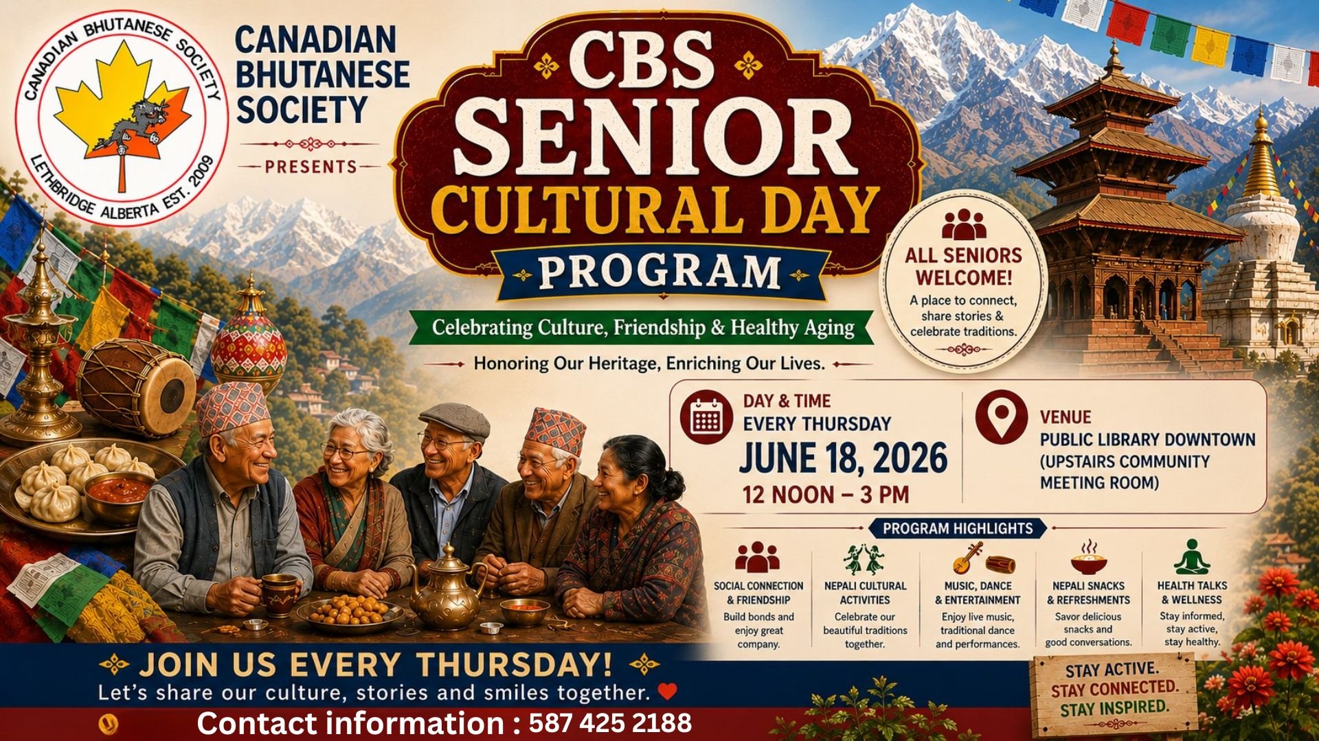 CBS Seniors Cultural Day Program Launches June 18, 2026