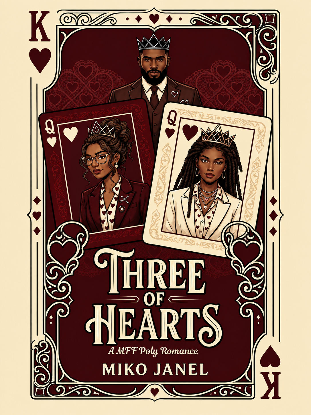 Three of Hearts : A MFF Poly Romance Novella - E-Book Edition
