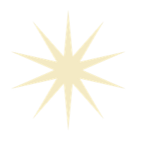 Cream-colored eight-point star with a black background