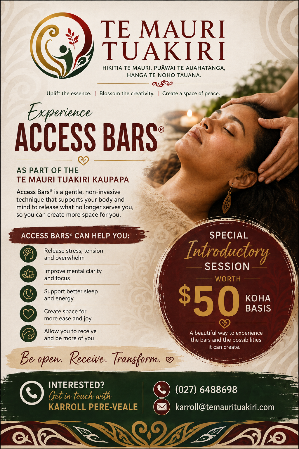 Access Bars> Rest/Release/Recieve