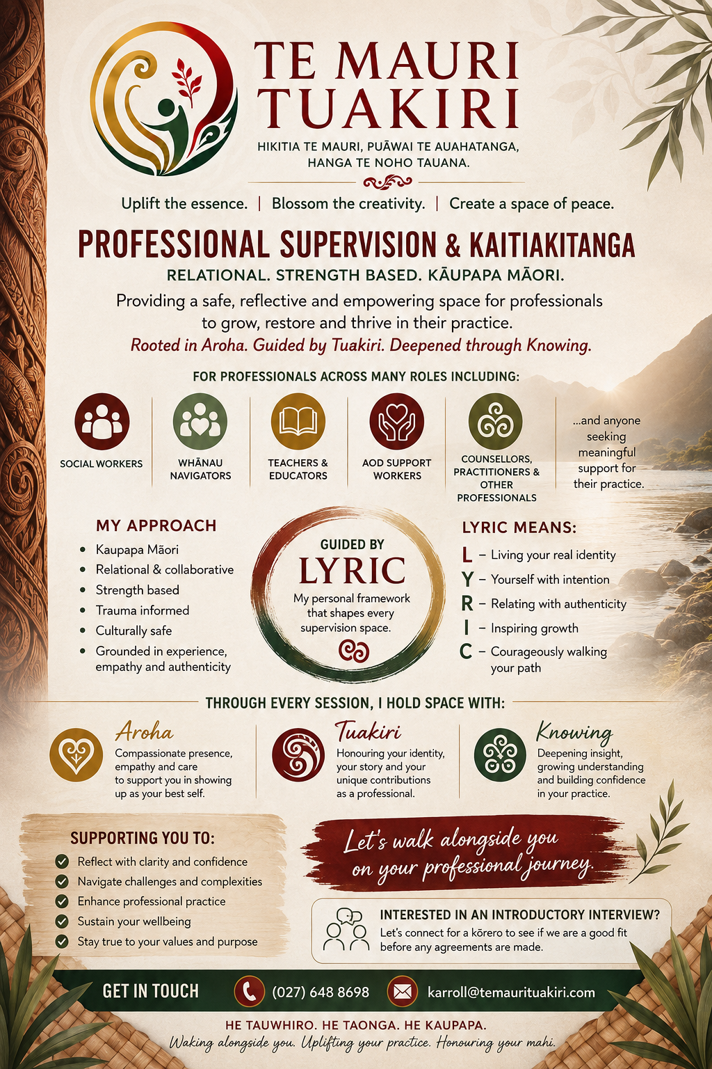 Kaitiakitanga - Professional Supervision