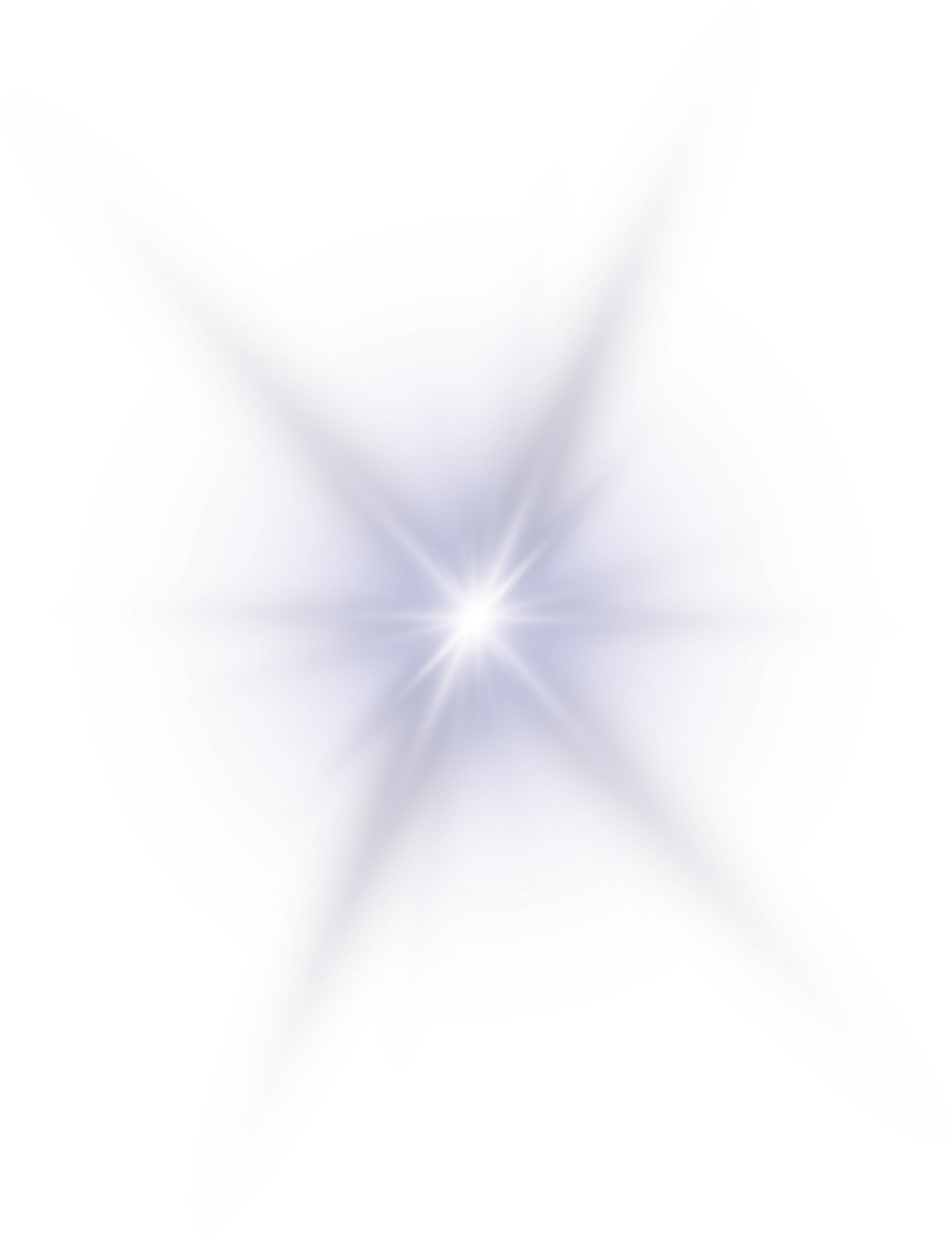 A digital abstract star-shaped light burst with blue and gray tones, radiating from a bright center against a black background.