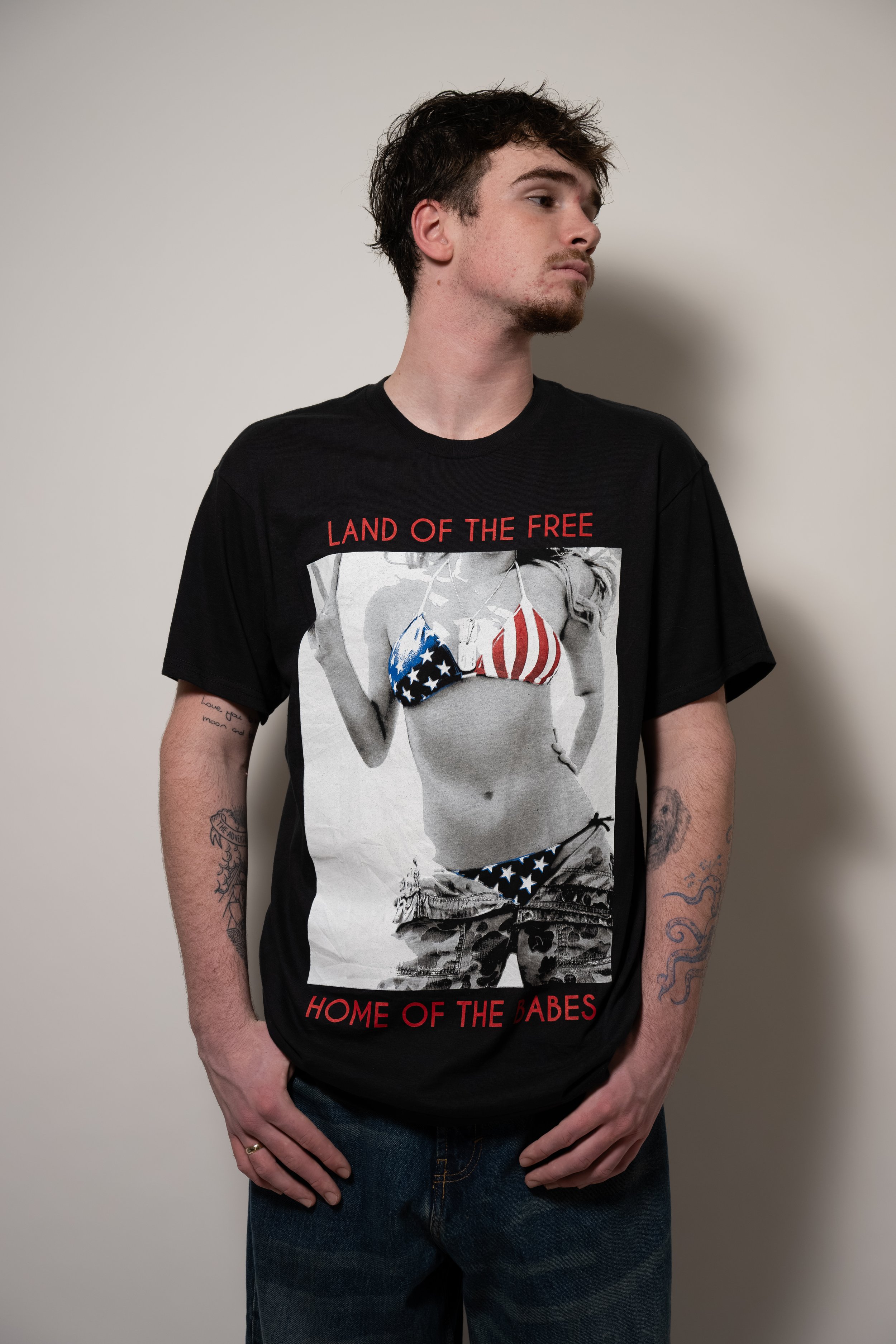 Land of the Free Home of the Babe's photo tee
