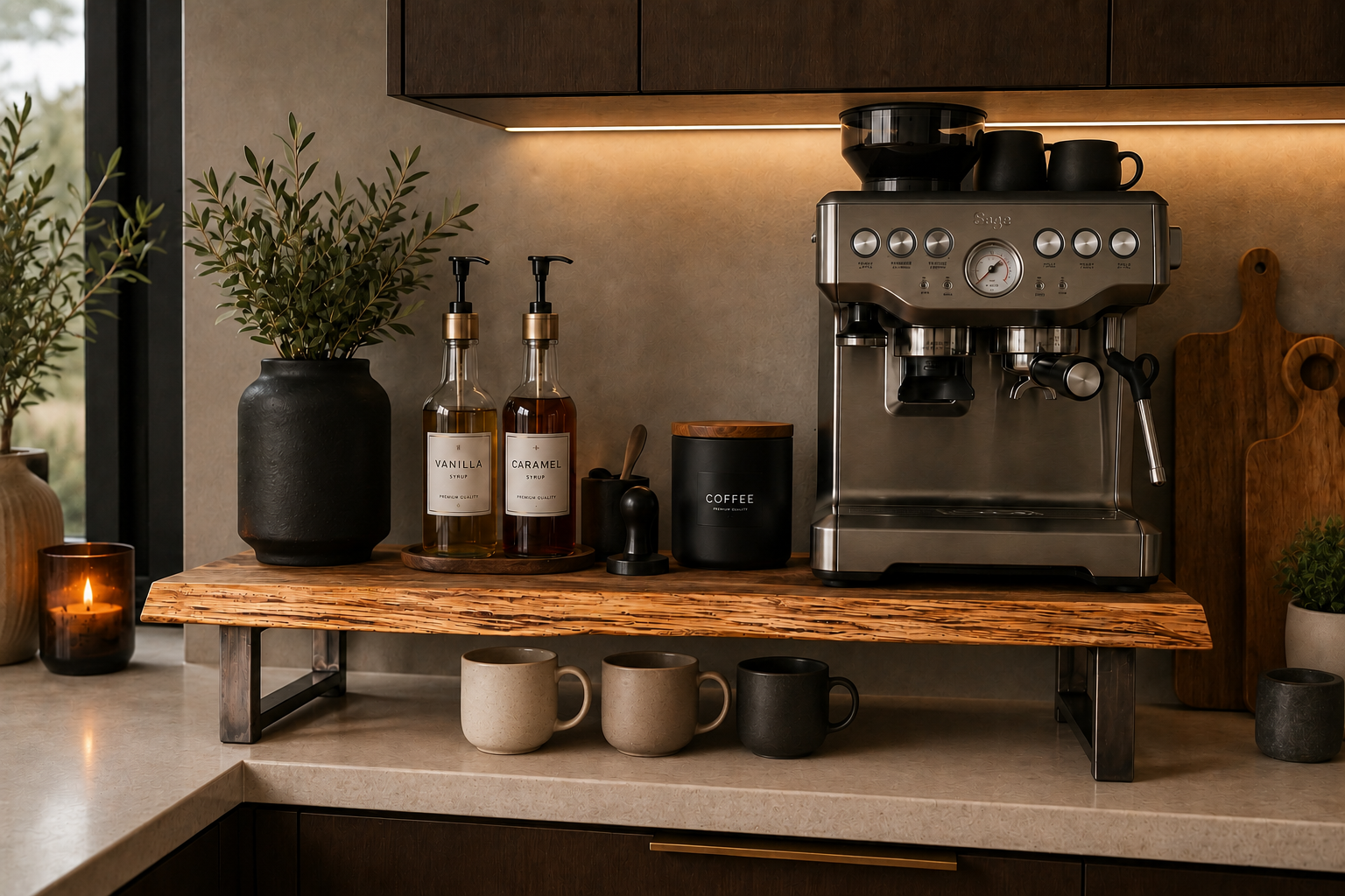 The coffee station