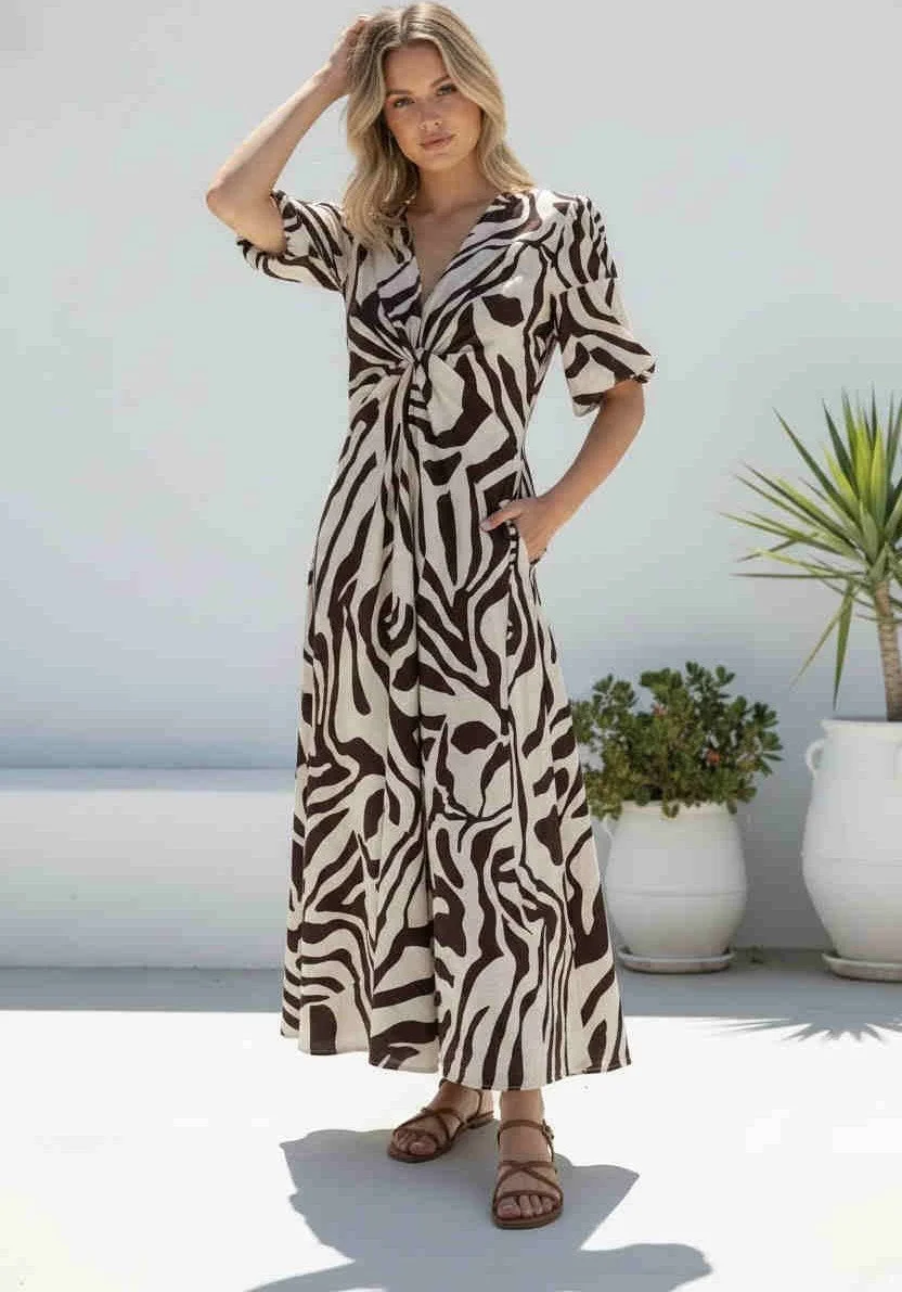 Carmela Animal Print Dress