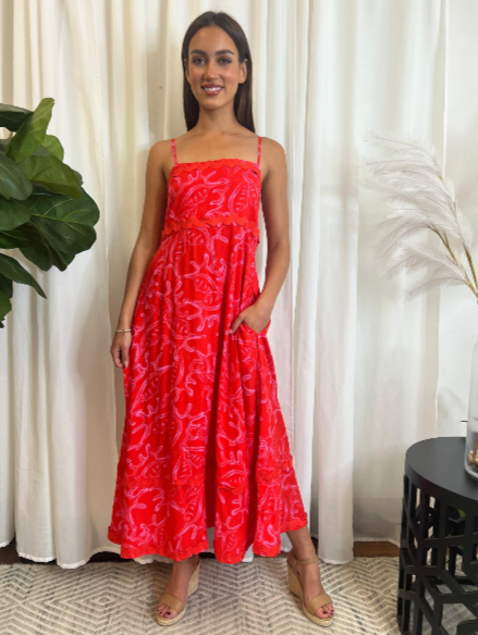 Hannah Ric Rac Maxi Dress