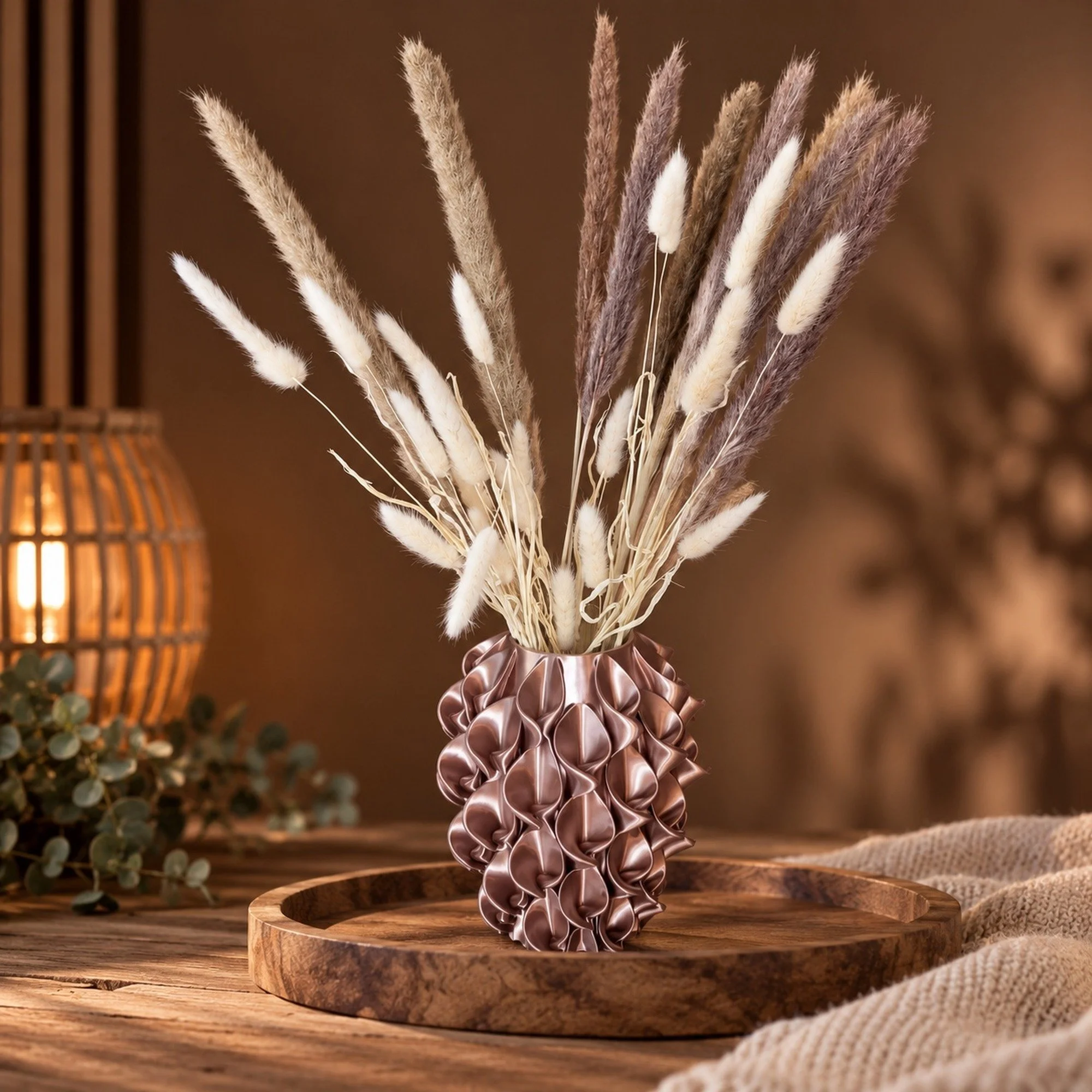 3D-geprinte designvaas – 22 cm