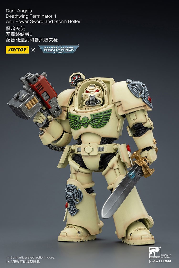 Dark Angels Deathwing Terminator 1 with Power Sword and Storm Bolter