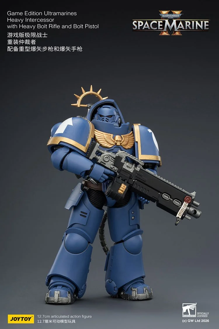 Game Edition Ultramarines Heavy Intercessor with Heavy Bolt Rifle and Bolt Pistol