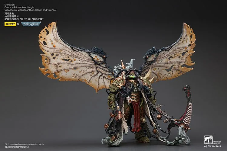 Mortarion, Daemon Primarch of Nurgle with Ancient weapons 'The Lantern' and 'Silence'