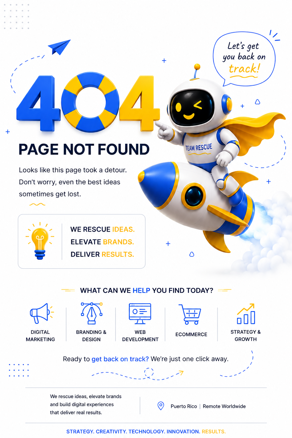 404 Error Page Not found