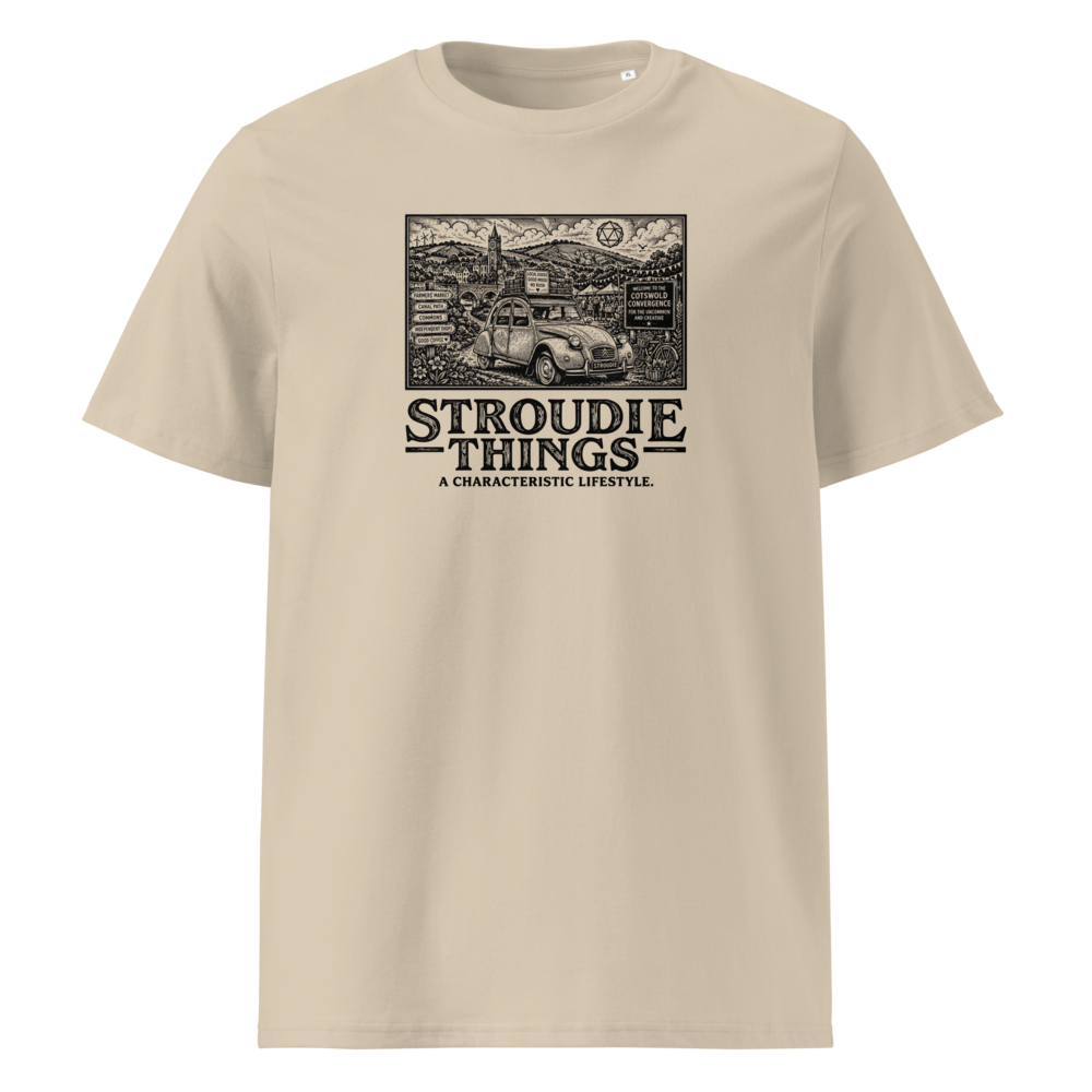 Stroudie Things 'Cotswold Convergence' Organic Cotton T-Shirt