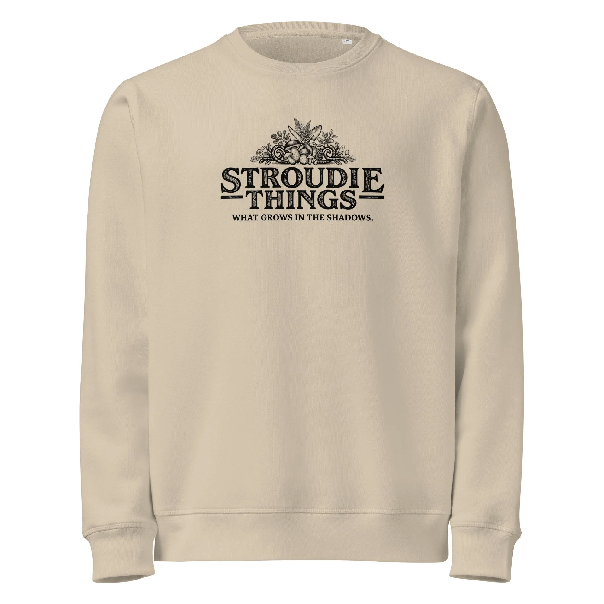 Stroudie Things 'What Grows in the Shadows' Unisex Organic Mid-Weight Sweatshirt