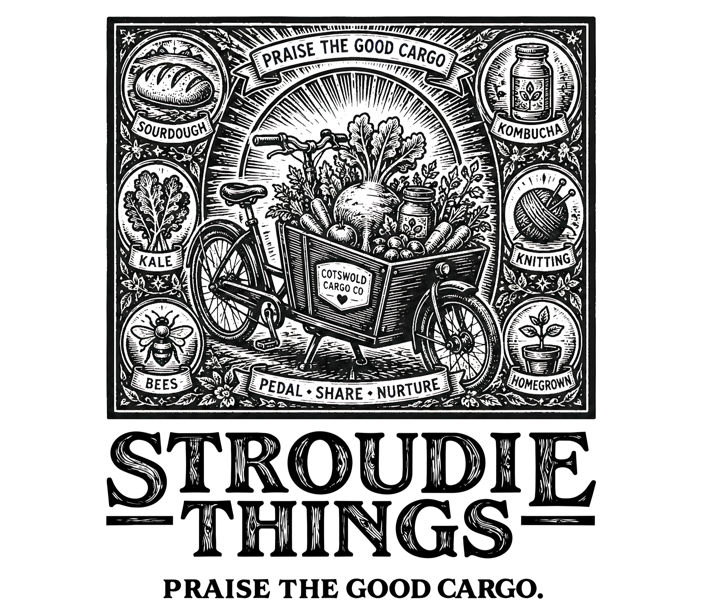 stroudie-things-praise-the-good-cargo-organic-tshirt-illustration
