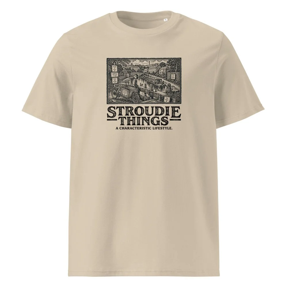 Stroudie Things 'Towpath Life' Organic Cotton T-Shirt