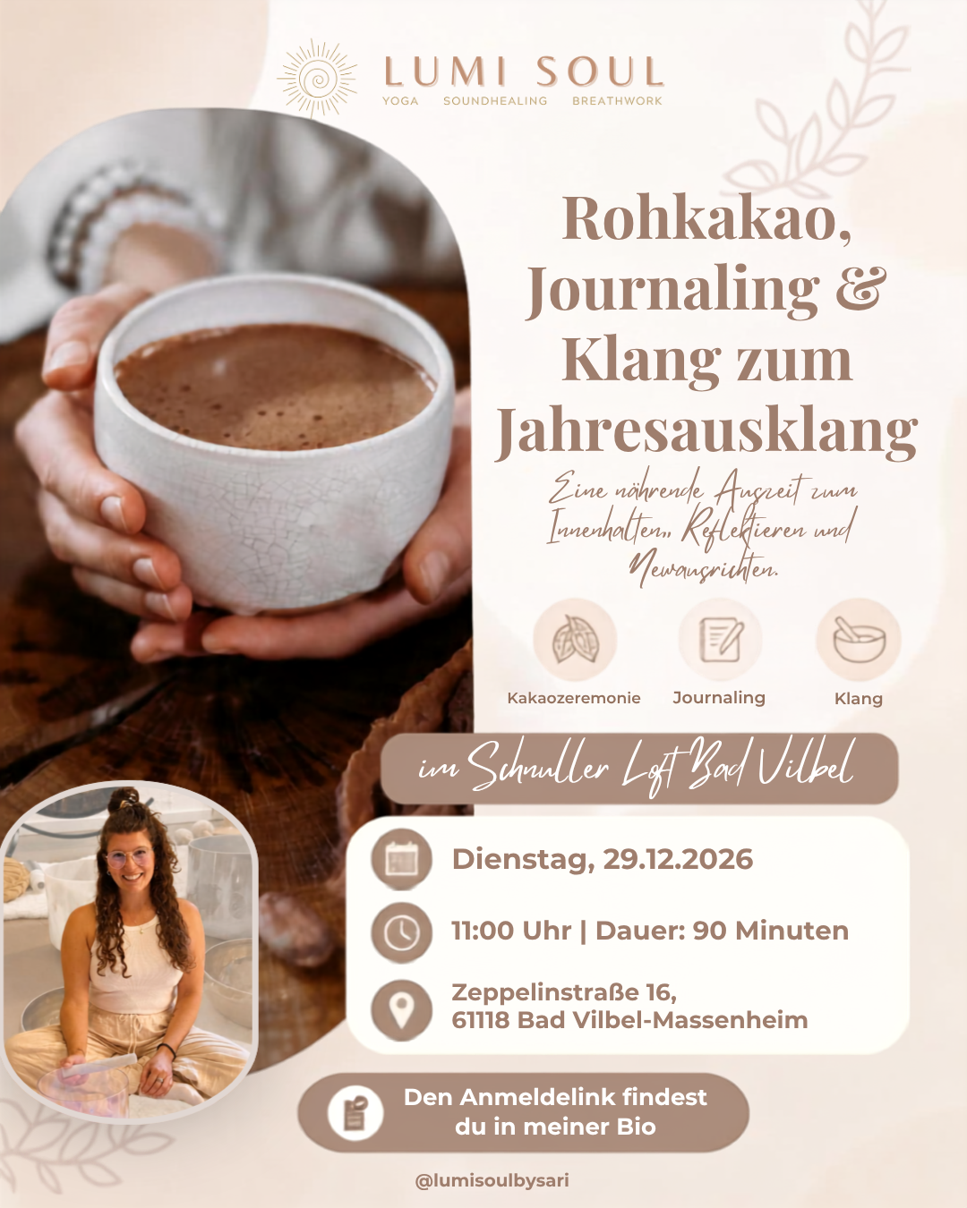Kakao & Sound zum Jahresausklang am 29. Dezember im Schnuller-Loft