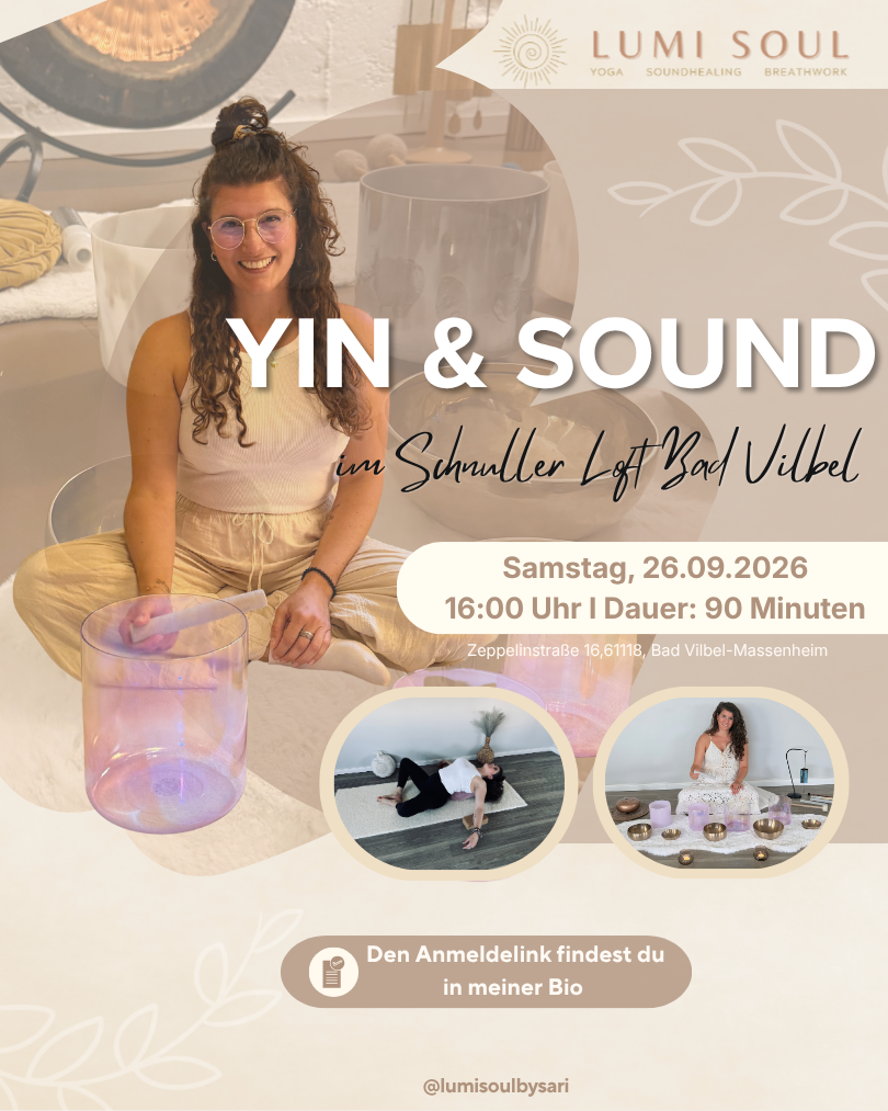 Yin & Sound im Schnuller Loft am 26. September
