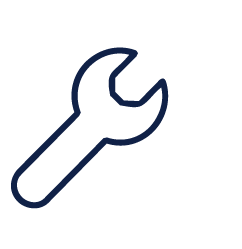 Outline of a wrench or spanner