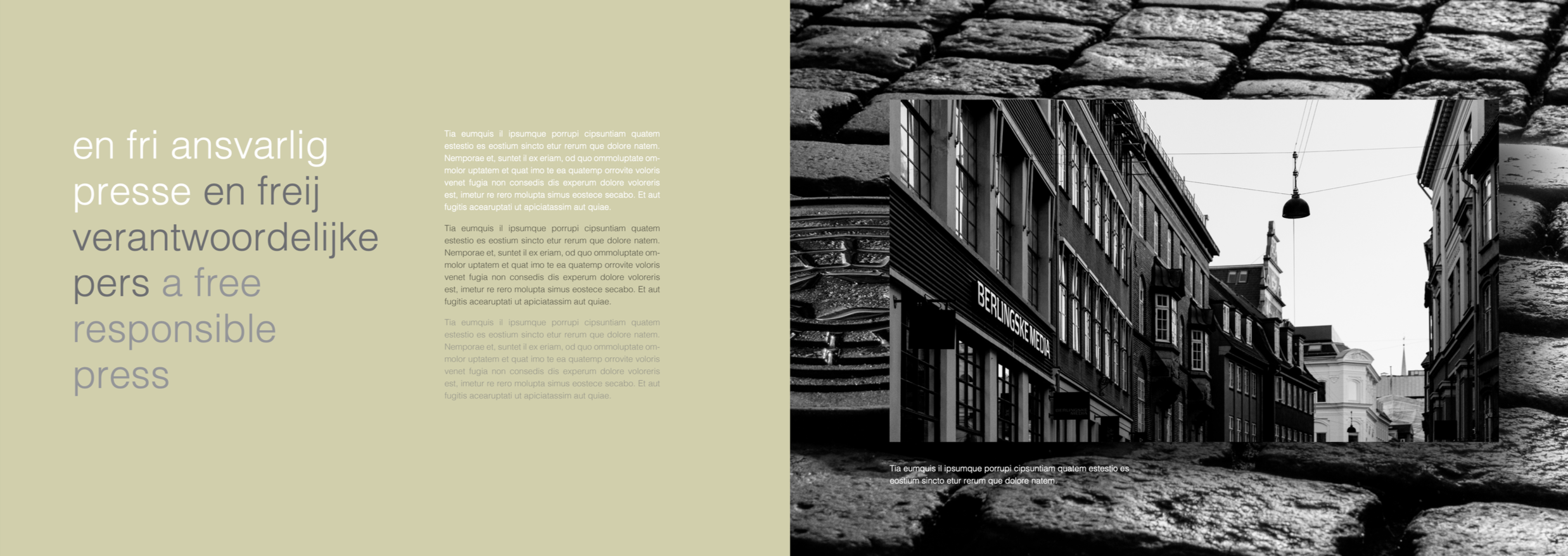 For Berlingske Media designede jeg årsrapporten og byggede den som en samlet template, virksomheden selv kunne arbejde videre i. Jeg stod for layout, typografi, opslag og datavisualisering, så grafer, tal og indhold er lette at afkode og enkle at opd